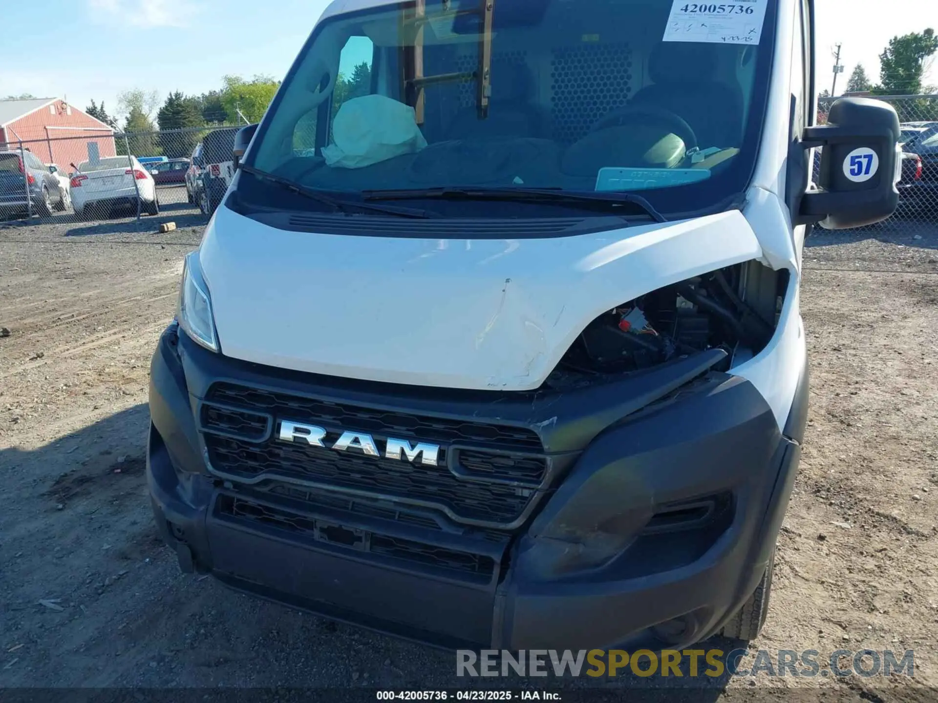 6 Фотография поврежденного автомобиля 3C6LRVVG5PE579453 RAM PROMASTER 2500 2023
