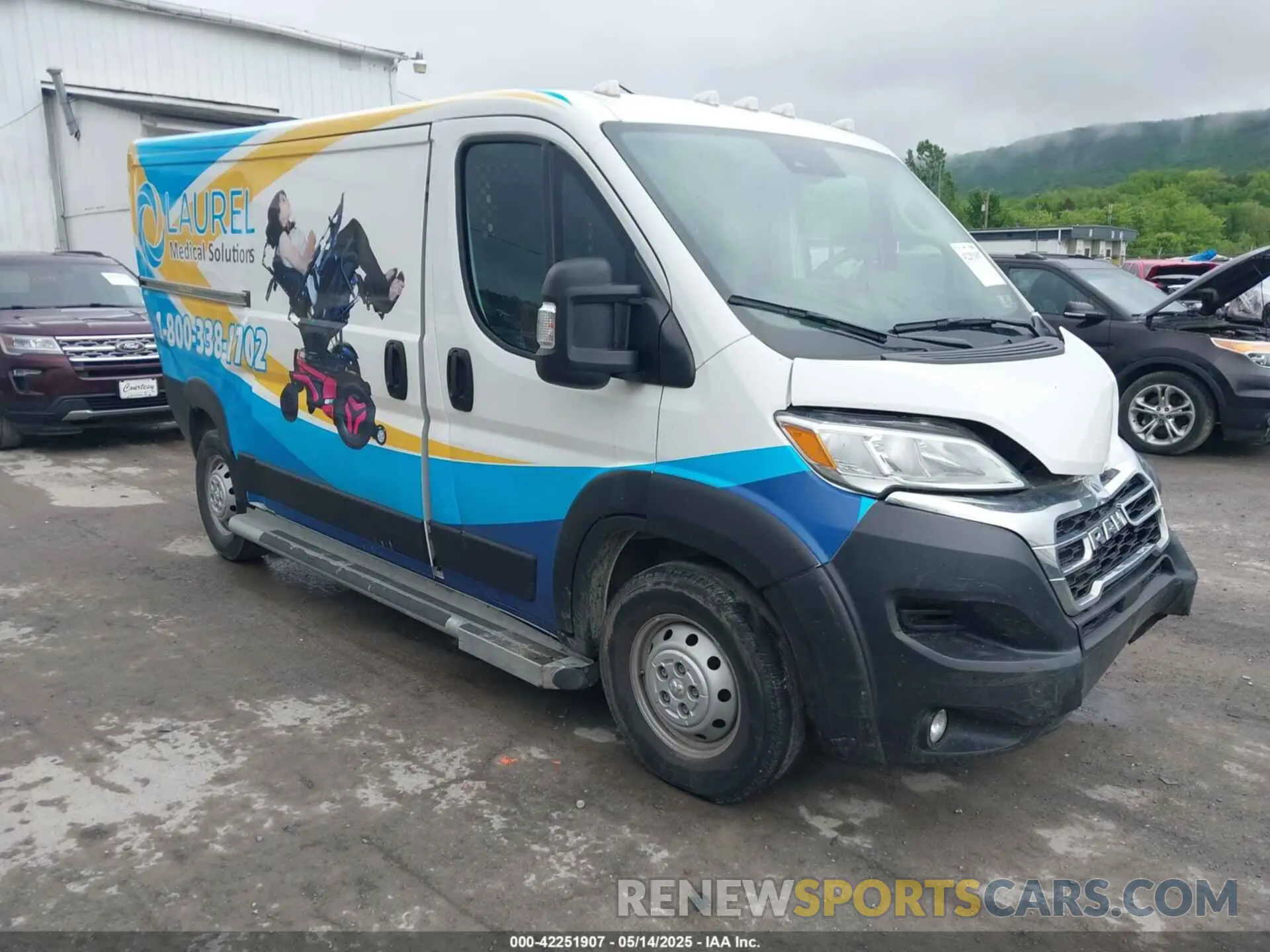 1 Photograph of a damaged car 3C6LRVVG6PE559518 RAM PROMASTER 2500 2023