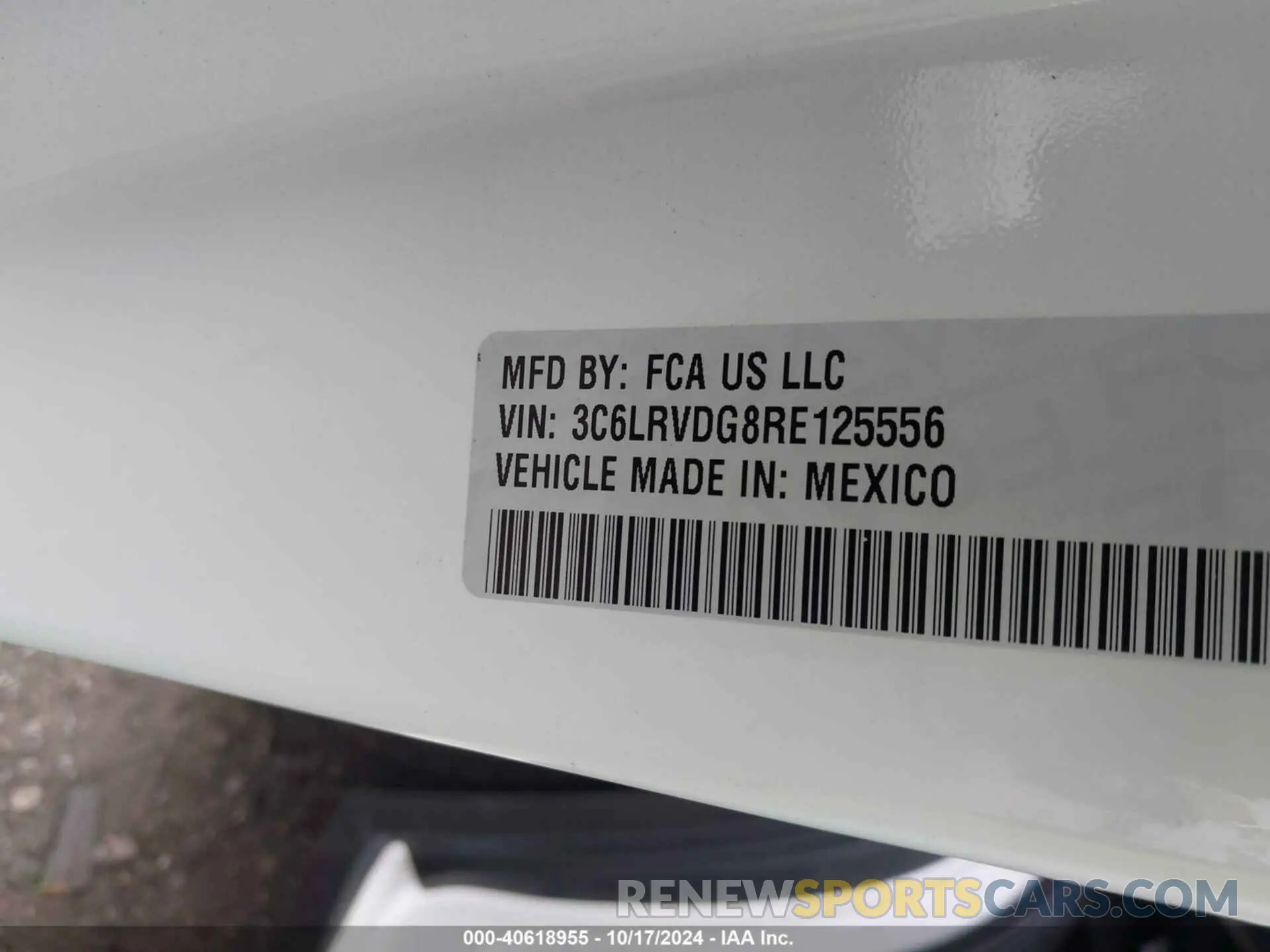9 Photograph of a damaged car 3C6LRVDG8RE125556 RAM PROMASTER 2500 2024
