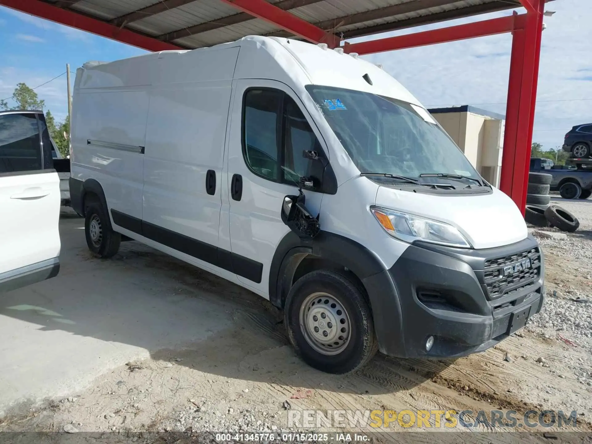 1 Photograph of a damaged car 3C6LRVDG8RE133415 RAM PROMASTER 2500 2024