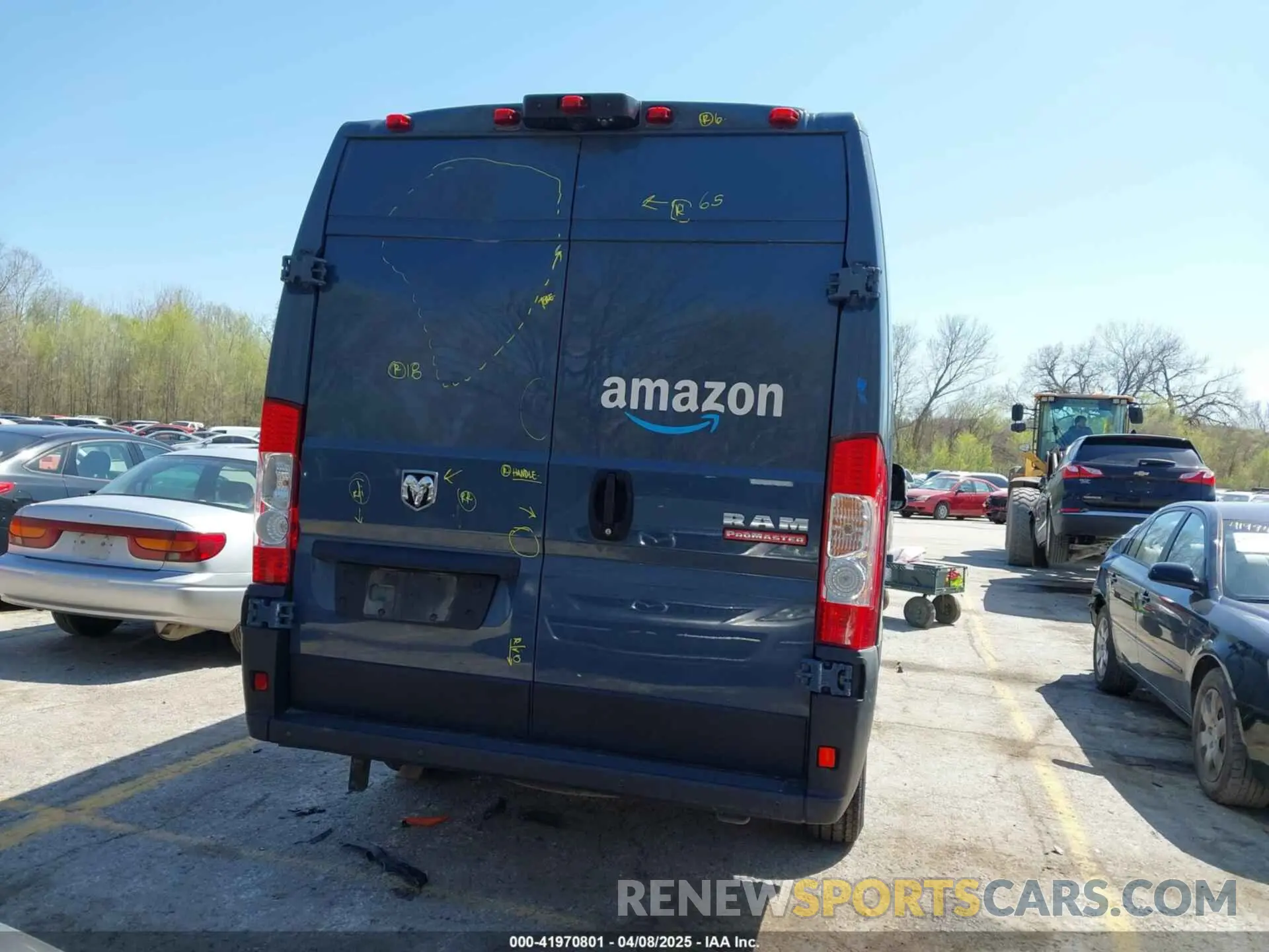 16 Фотография поврежденного автомобиля 3C6URVJG0KE561834 RAM PROMASTER 3500 2019