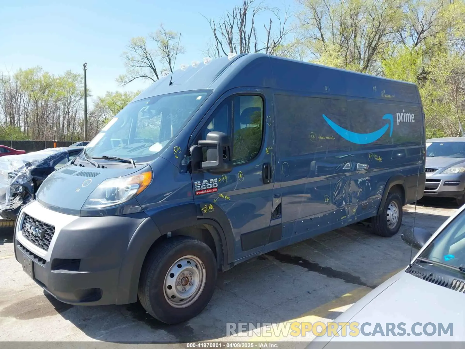 2 Фотография поврежденного автомобиля 3C6URVJG0KE561834 RAM PROMASTER 3500 2019