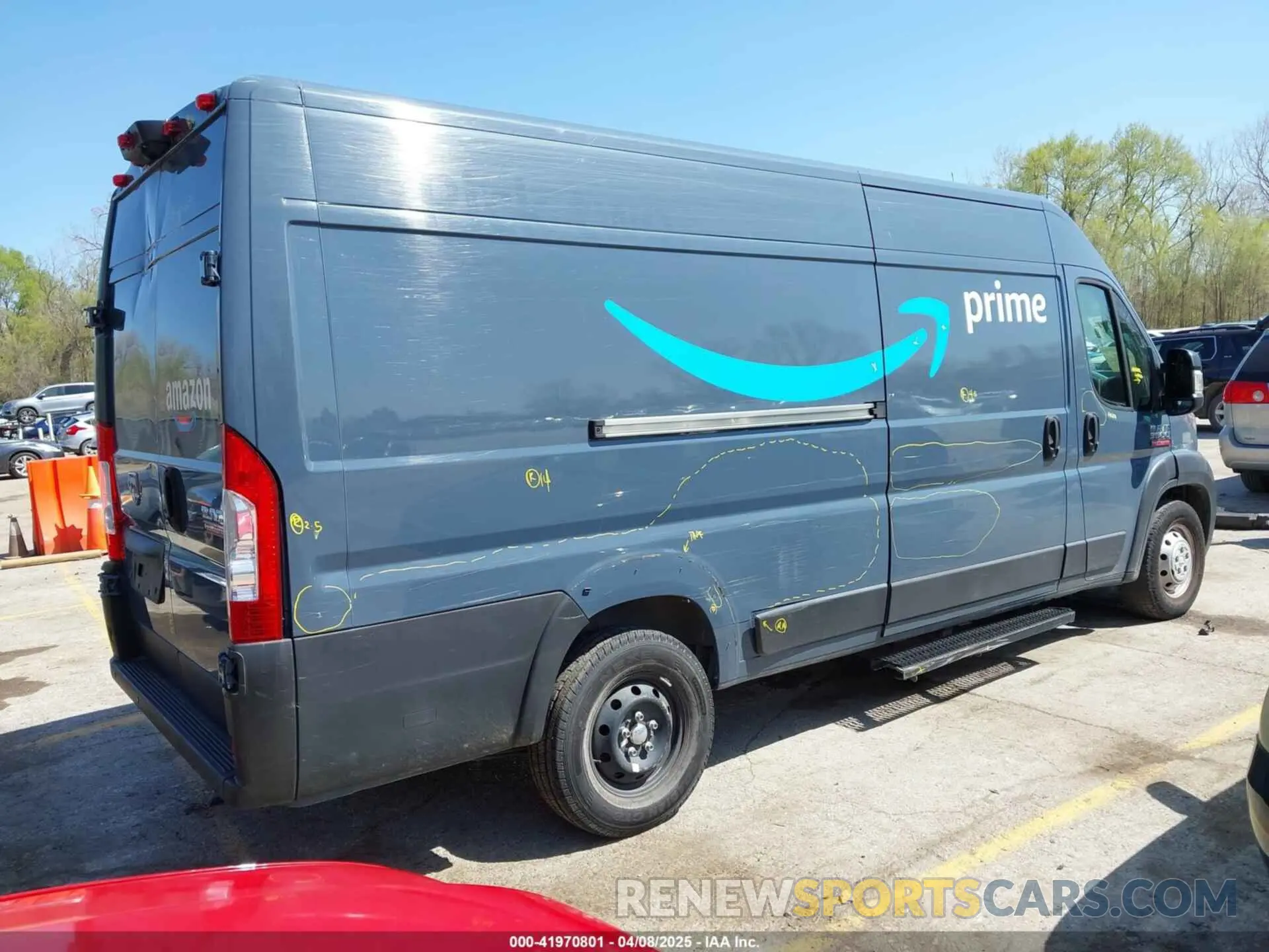 4 Фотография поврежденного автомобиля 3C6URVJG0KE561834 RAM PROMASTER 3500 2019