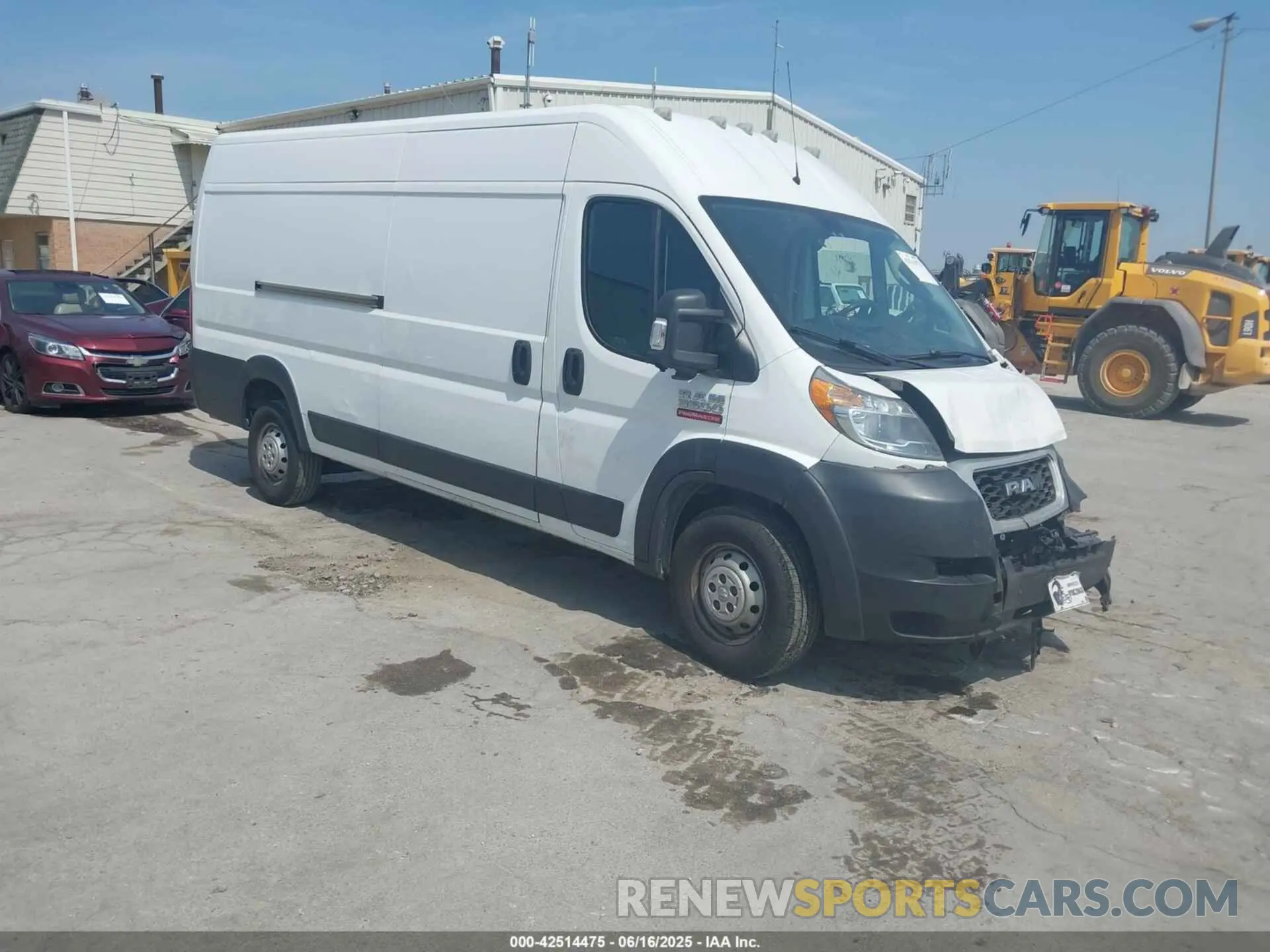 1 Фотография поврежденного автомобиля 3C6URVJG5KE522267 RAM PROMASTER 3500 2019