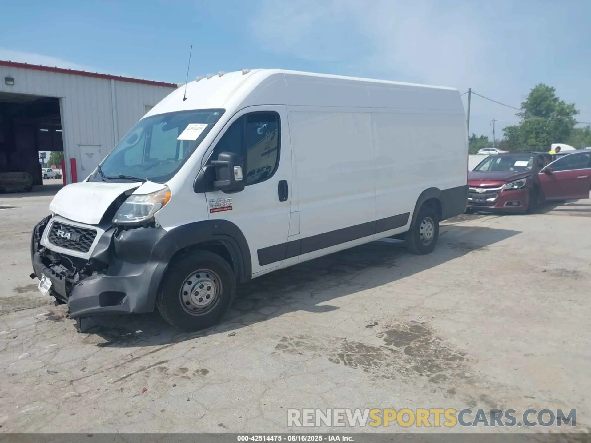 2 Фотография поврежденного автомобиля 3C6URVJG5KE522267 RAM PROMASTER 3500 2019