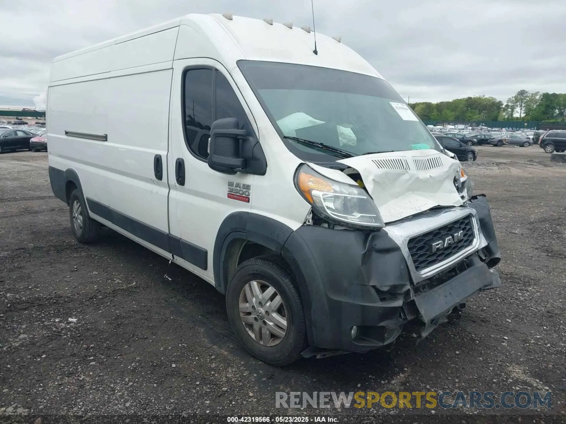 1 Фотография поврежденного автомобиля 3C6URVJG8KE504104 RAM PROMASTER 3500 2019
