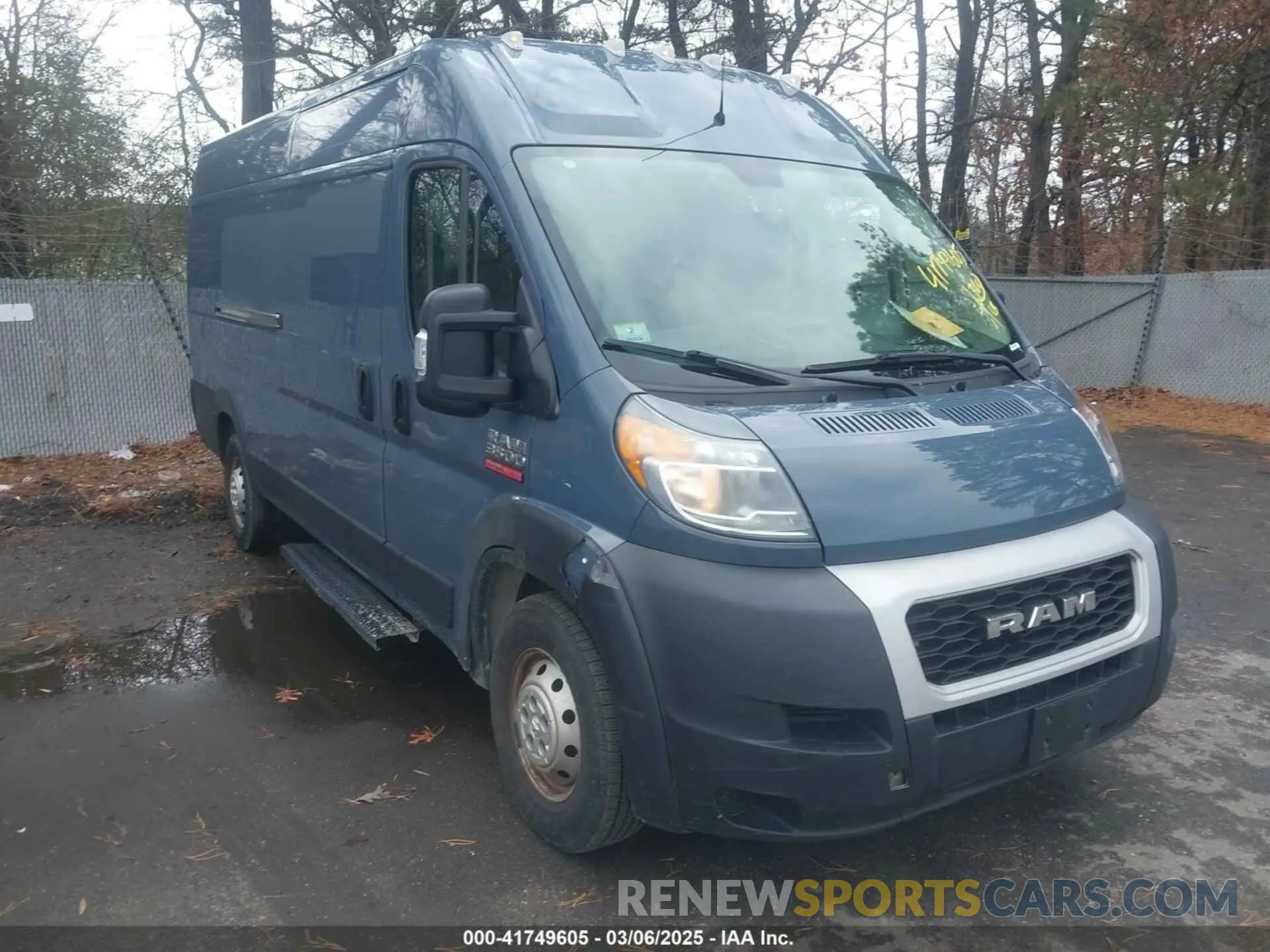 1 Фотография поврежденного автомобиля 3C6URVJGXKE552087 RAM PROMASTER 3500 2019