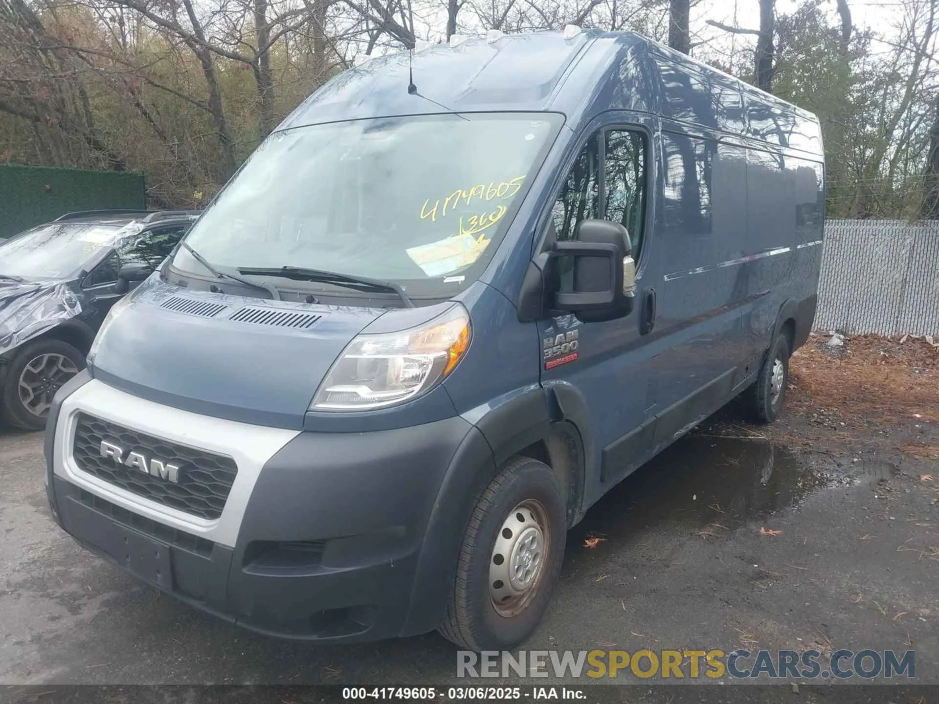 2 Фотография поврежденного автомобиля 3C6URVJGXKE552087 RAM PROMASTER 3500 2019