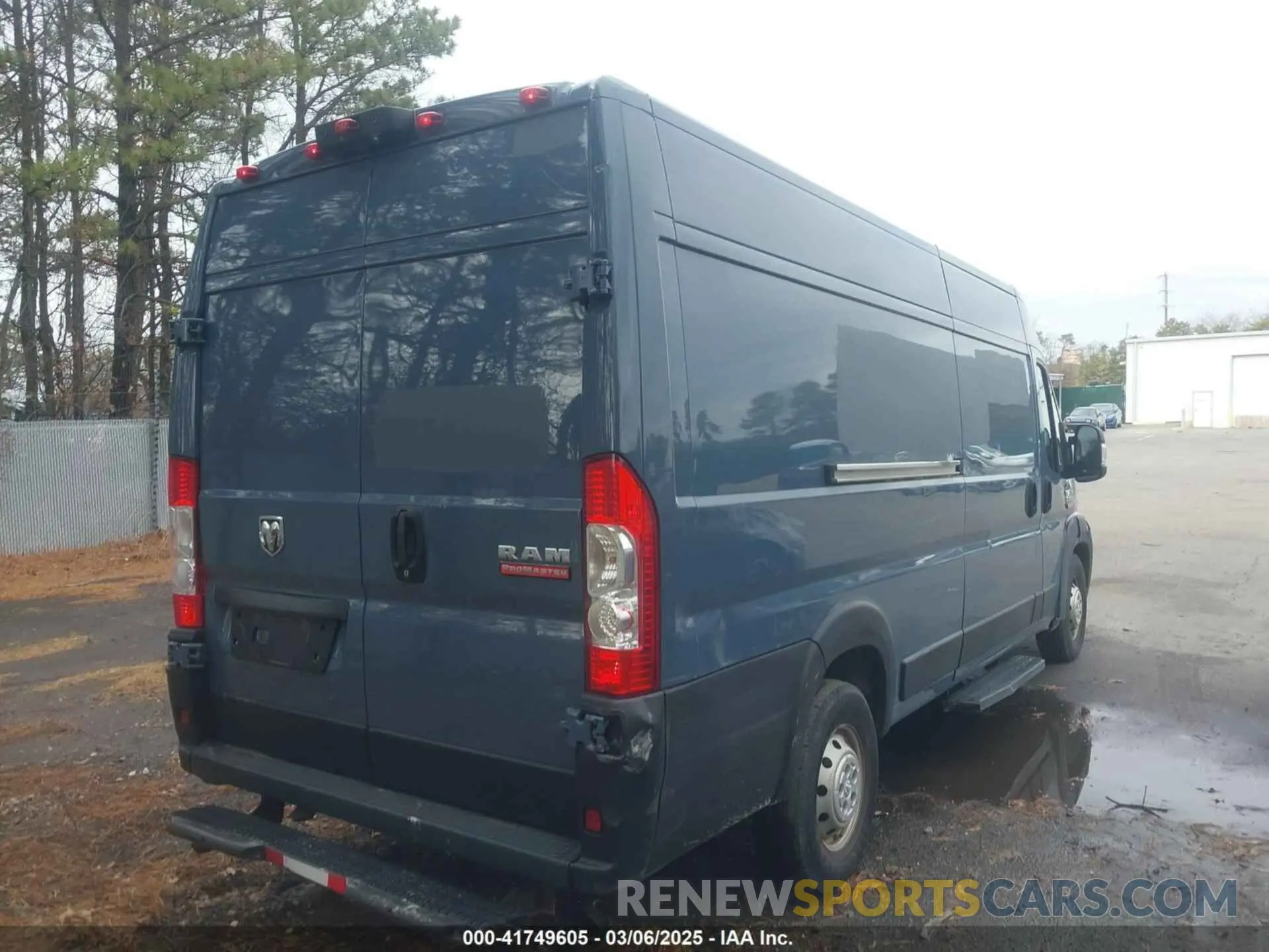 4 Фотография поврежденного автомобиля 3C6URVJGXKE552087 RAM PROMASTER 3500 2019