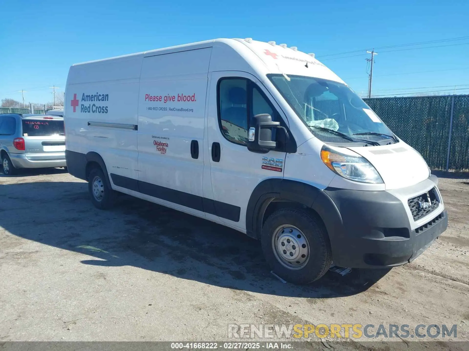 1 Photograph of a damaged car 3C6FRVJG6ME501455 RAM PROMASTER 3500 2021