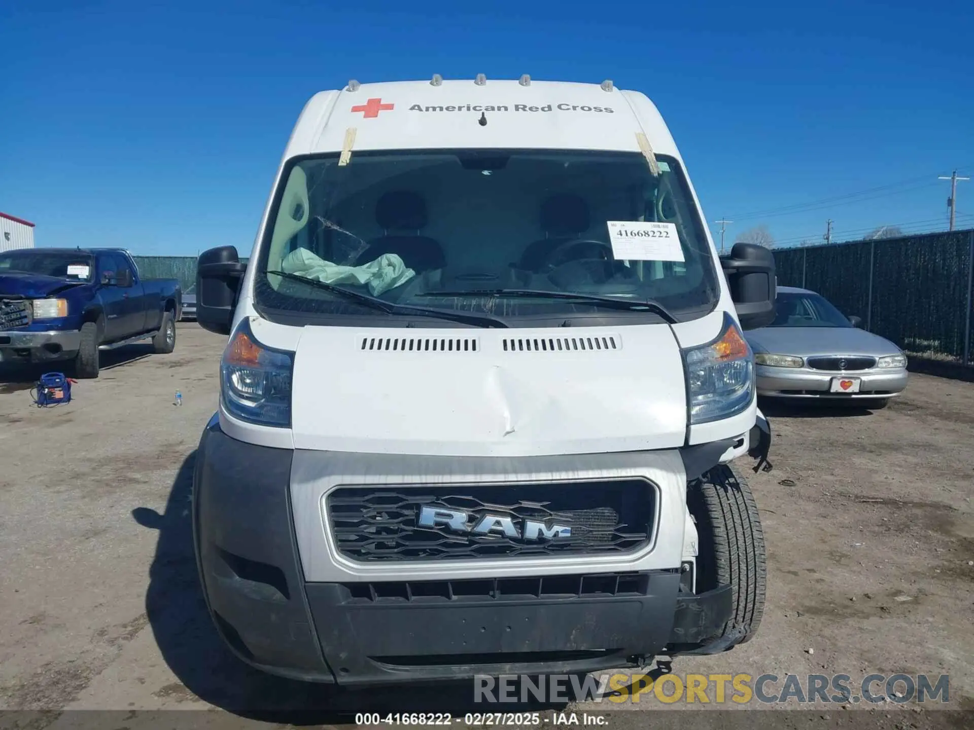 12 Photograph of a damaged car 3C6FRVJG6ME501455 RAM PROMASTER 3500 2021