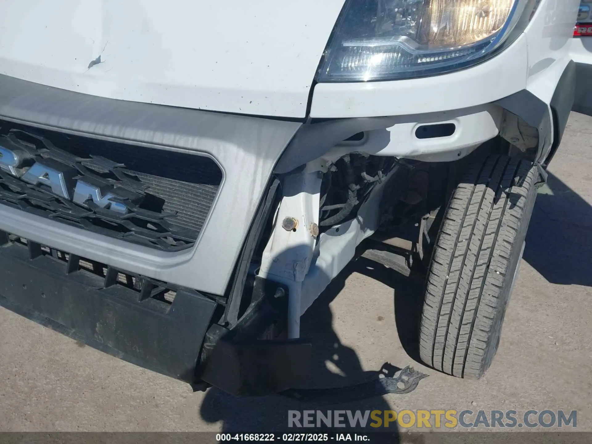 6 Photograph of a damaged car 3C6FRVJG6ME501455 RAM PROMASTER 3500 2021