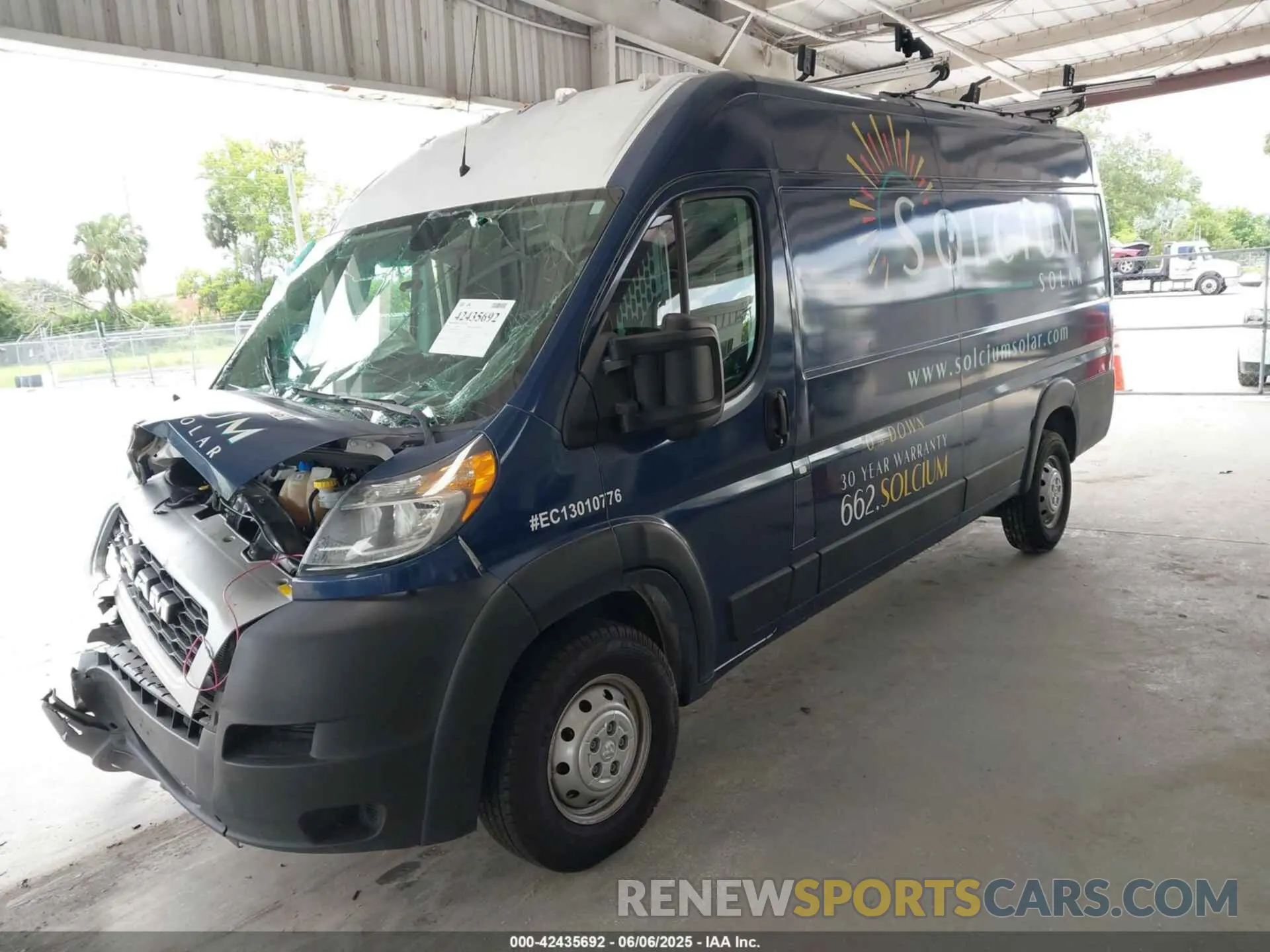 2 Photograph of a damaged car 3C6MRVJG2ME566536 RAM PROMASTER 3500 2021