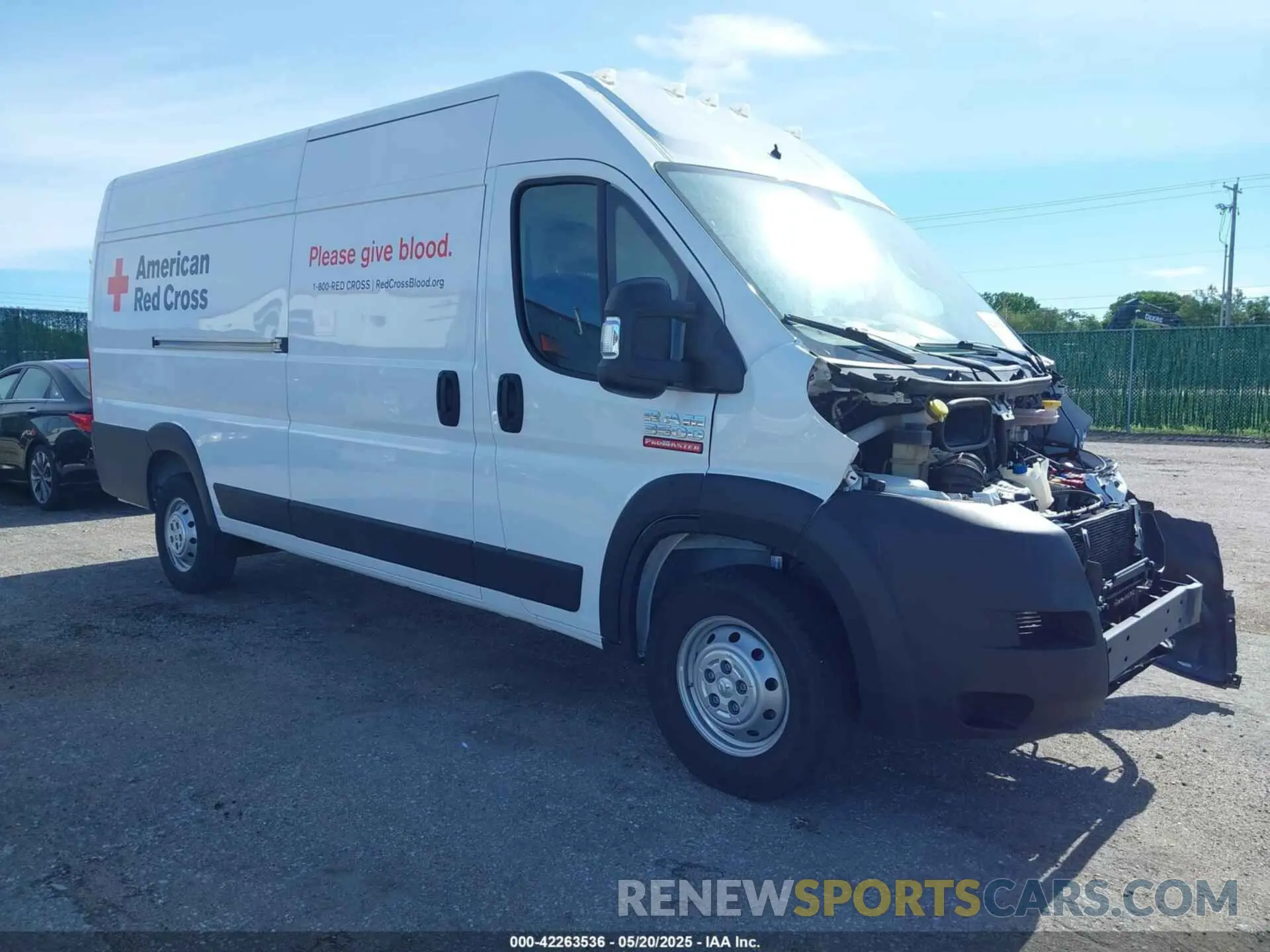 1 Photograph of a damaged car 3C6MRVJG3ME520522 RAM PROMASTER 3500 2021