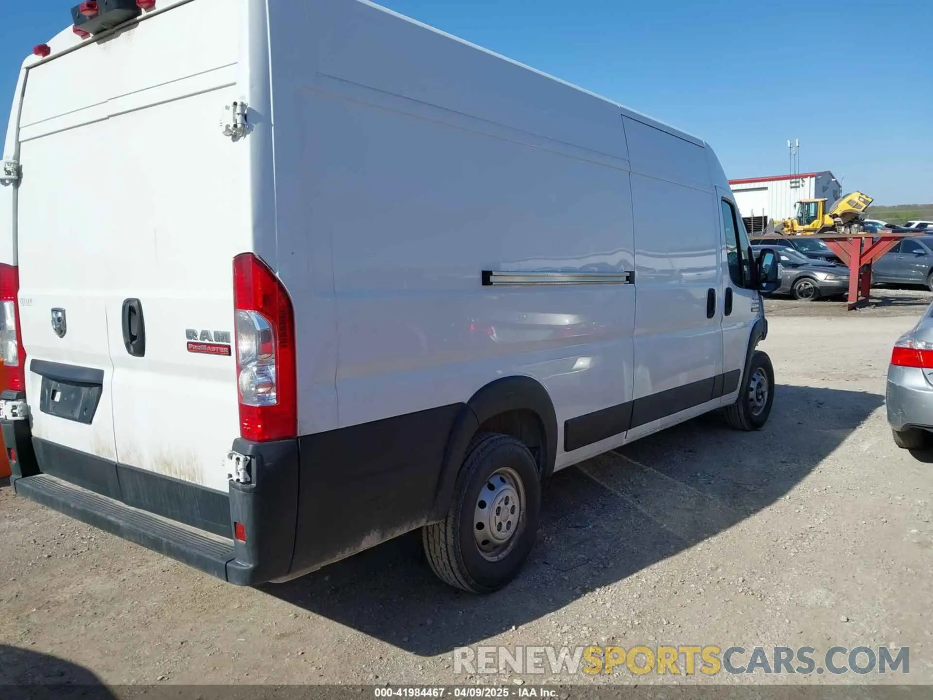 4 Фотография поврежденного автомобиля 3C6MRVJG4ME590174 RAM PROMASTER 3500 2021