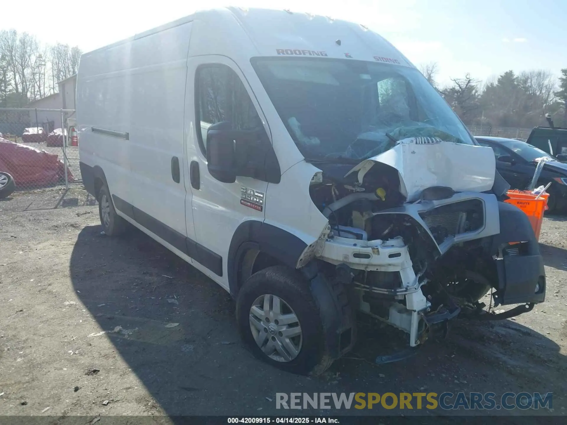 1 Photograph of a damaged car 3C6MRVJG5ME511742 RAM PROMASTER 3500 2021