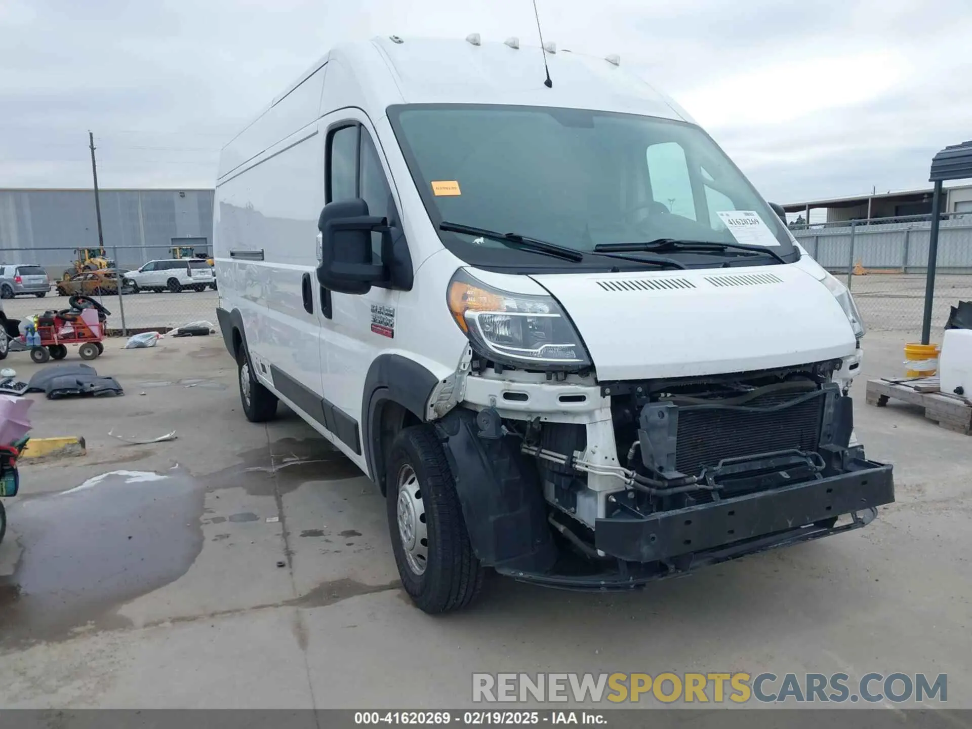 1 Фотография поврежденного автомобиля 3C6MRVJG6ME551859 RAM PROMASTER 3500 2021