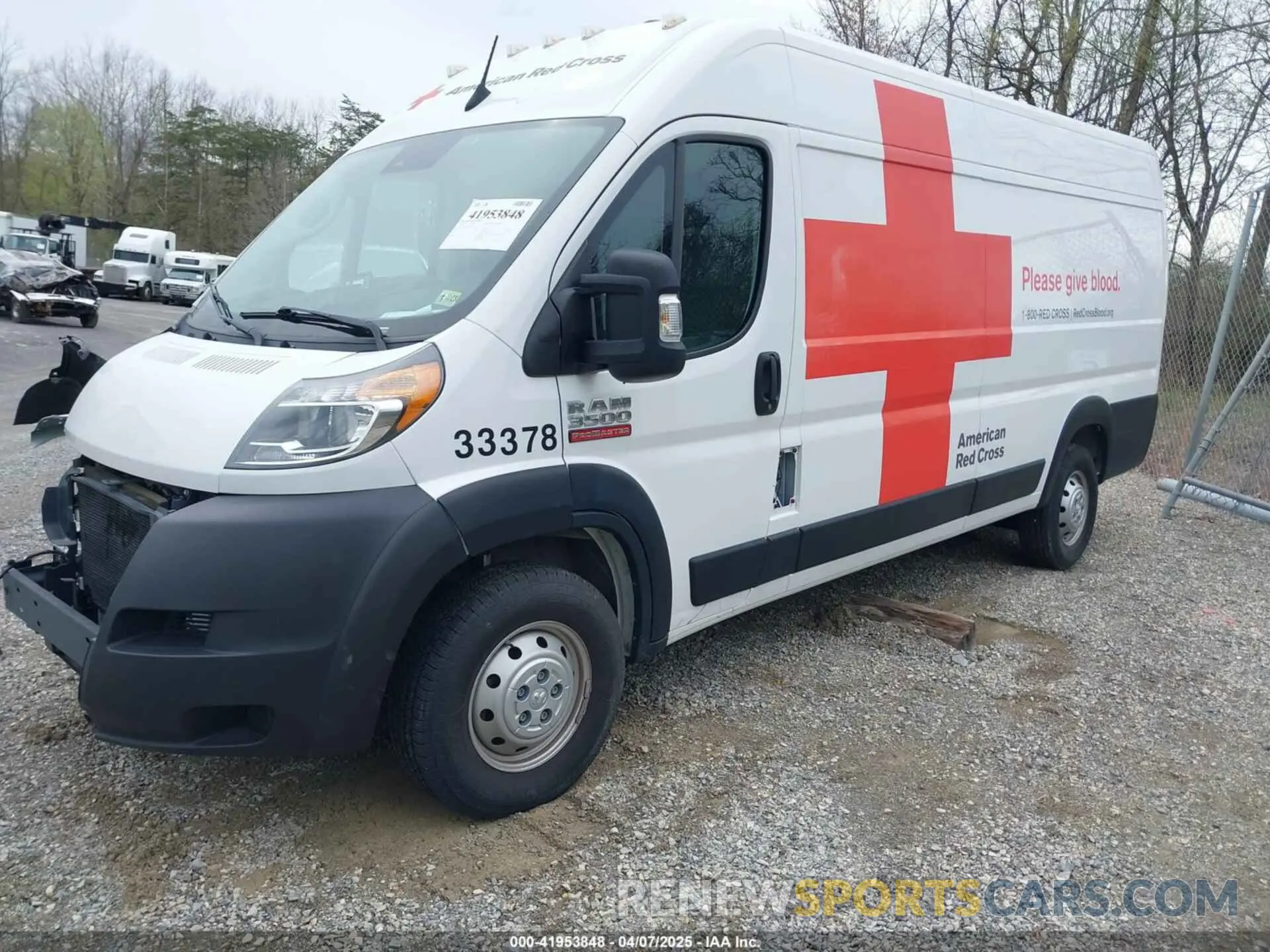 2 Photograph of a damaged car 3C6MRVJG5NE136176 RAM PROMASTER 3500 2022