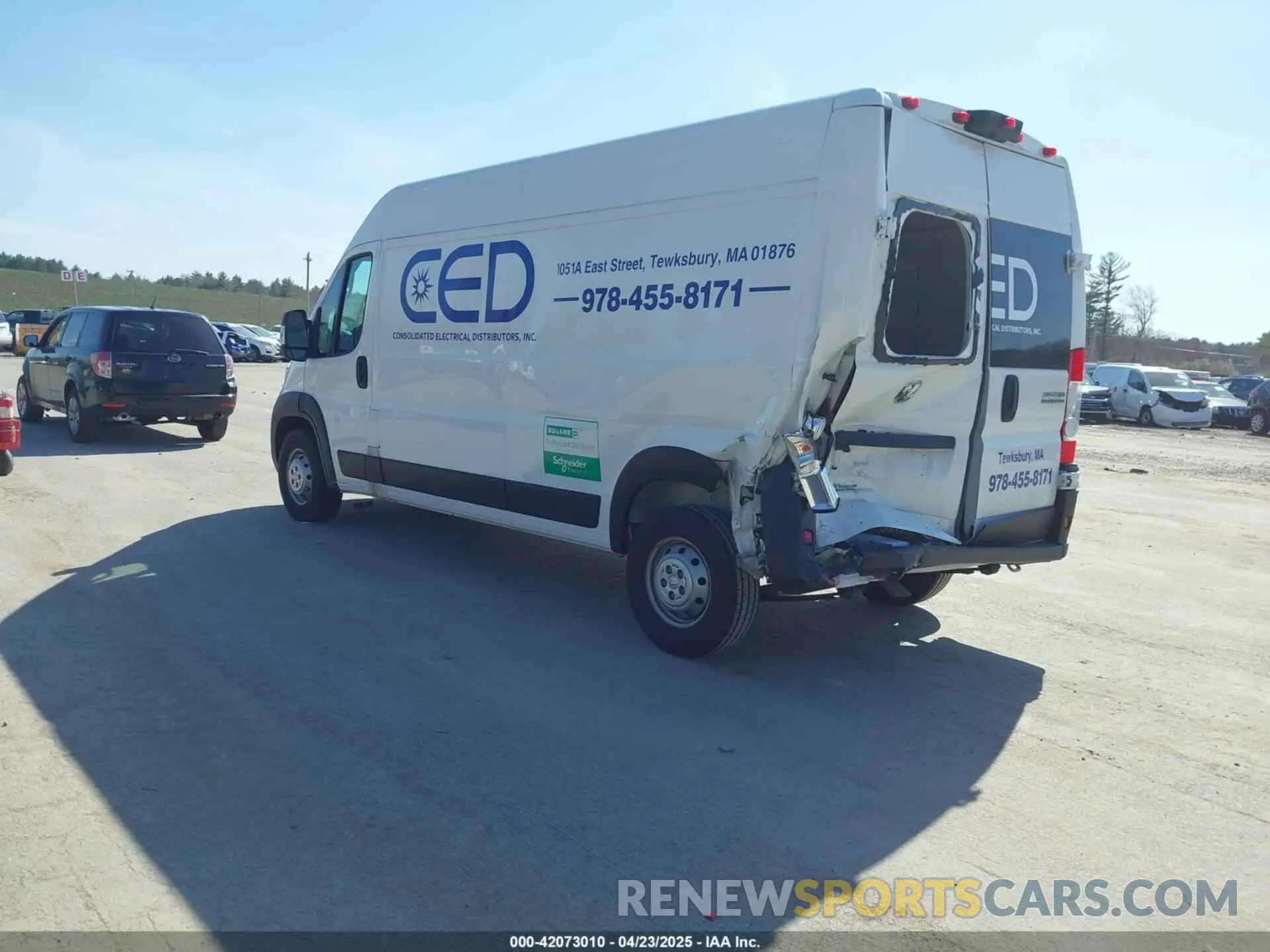 3 Фотография поврежденного автомобиля 3C6MRVHG6PE560619 RAM PROMASTER 3500 2023