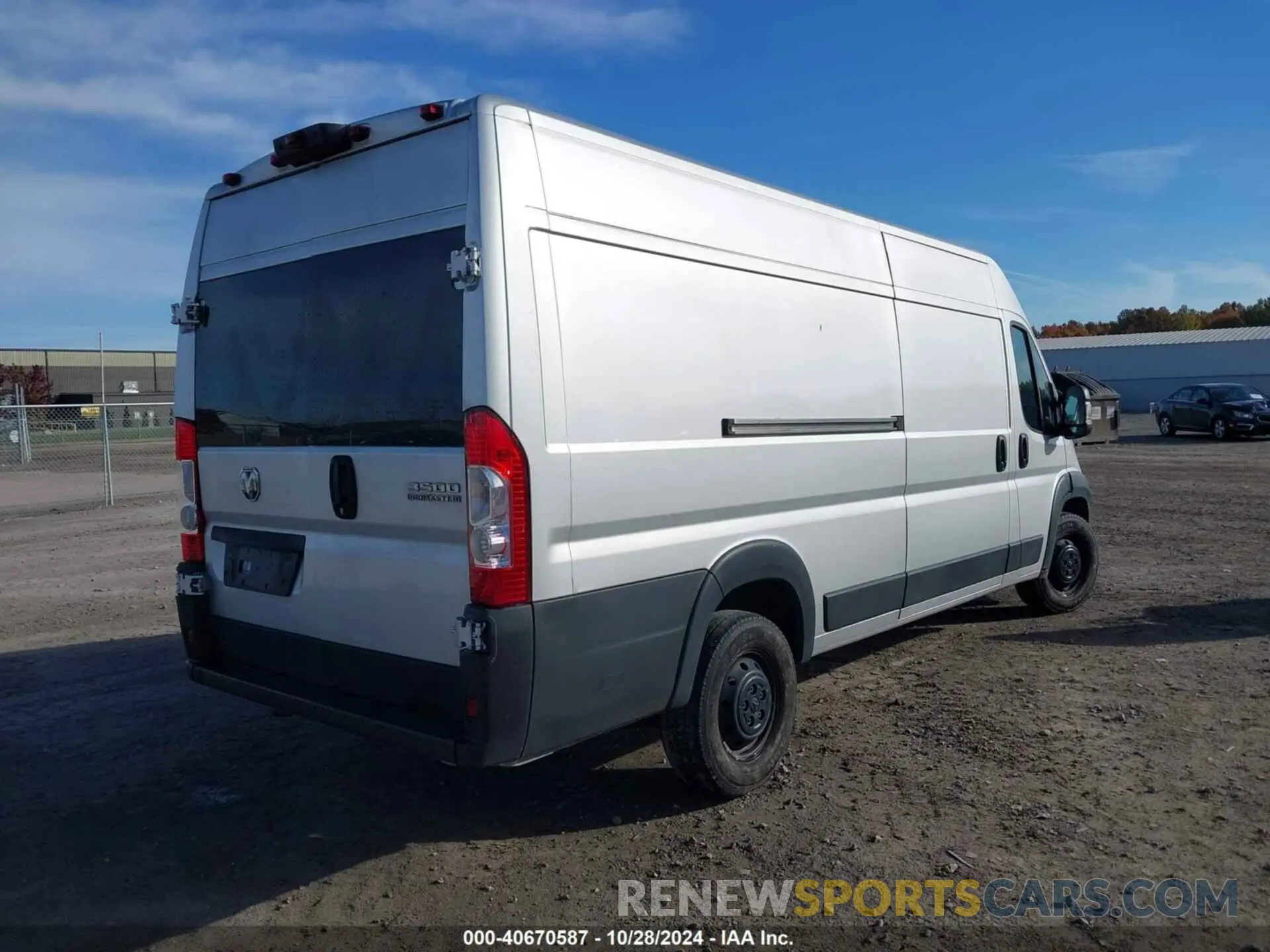 4 Фотография поврежденного автомобиля 3C6MRVJG5PE501250 RAM PROMASTER 3500 2023