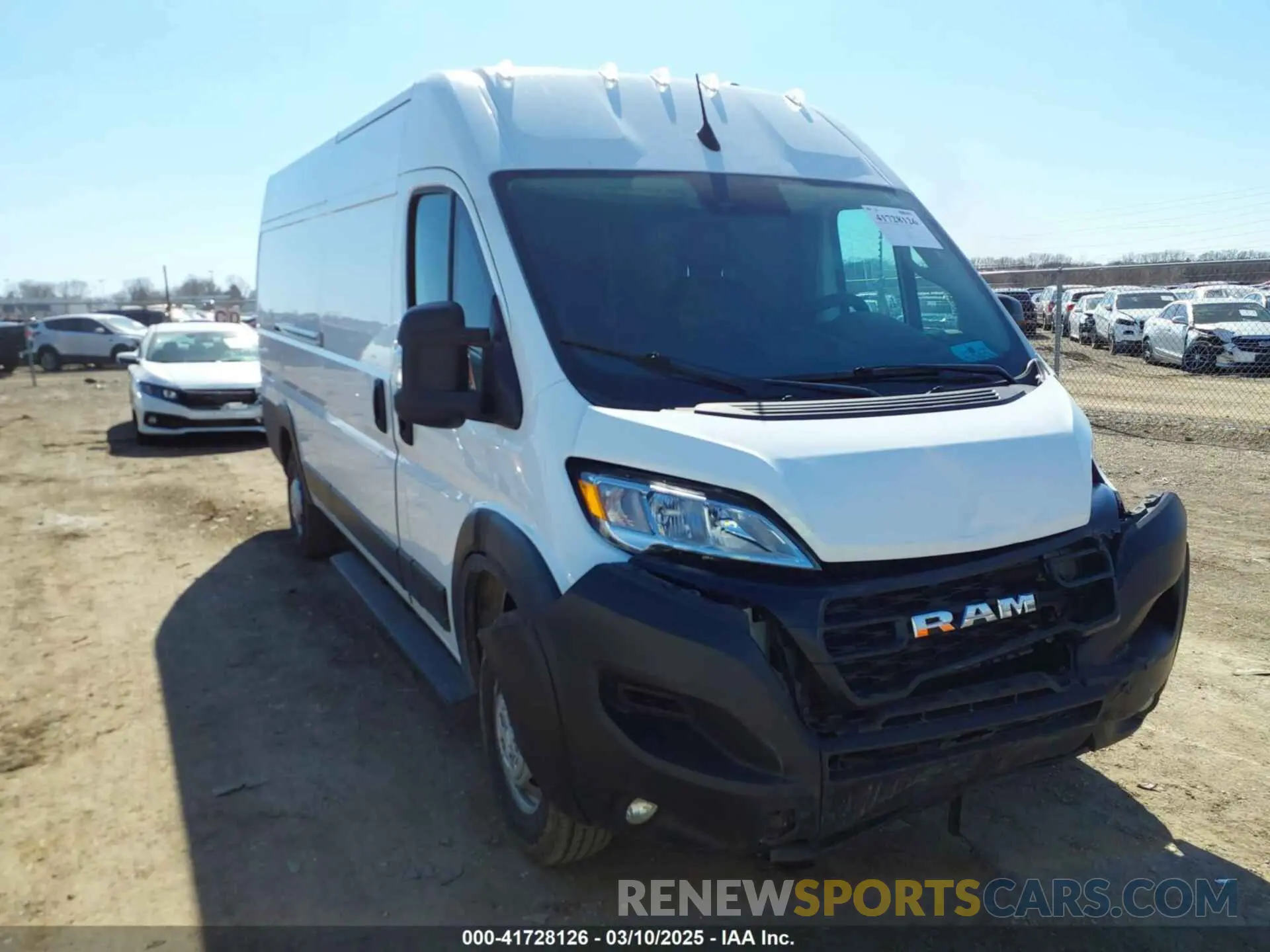 1 Photograph of a damaged car 3C6MRVJG6PE512967 RAM PROMASTER 3500 2023