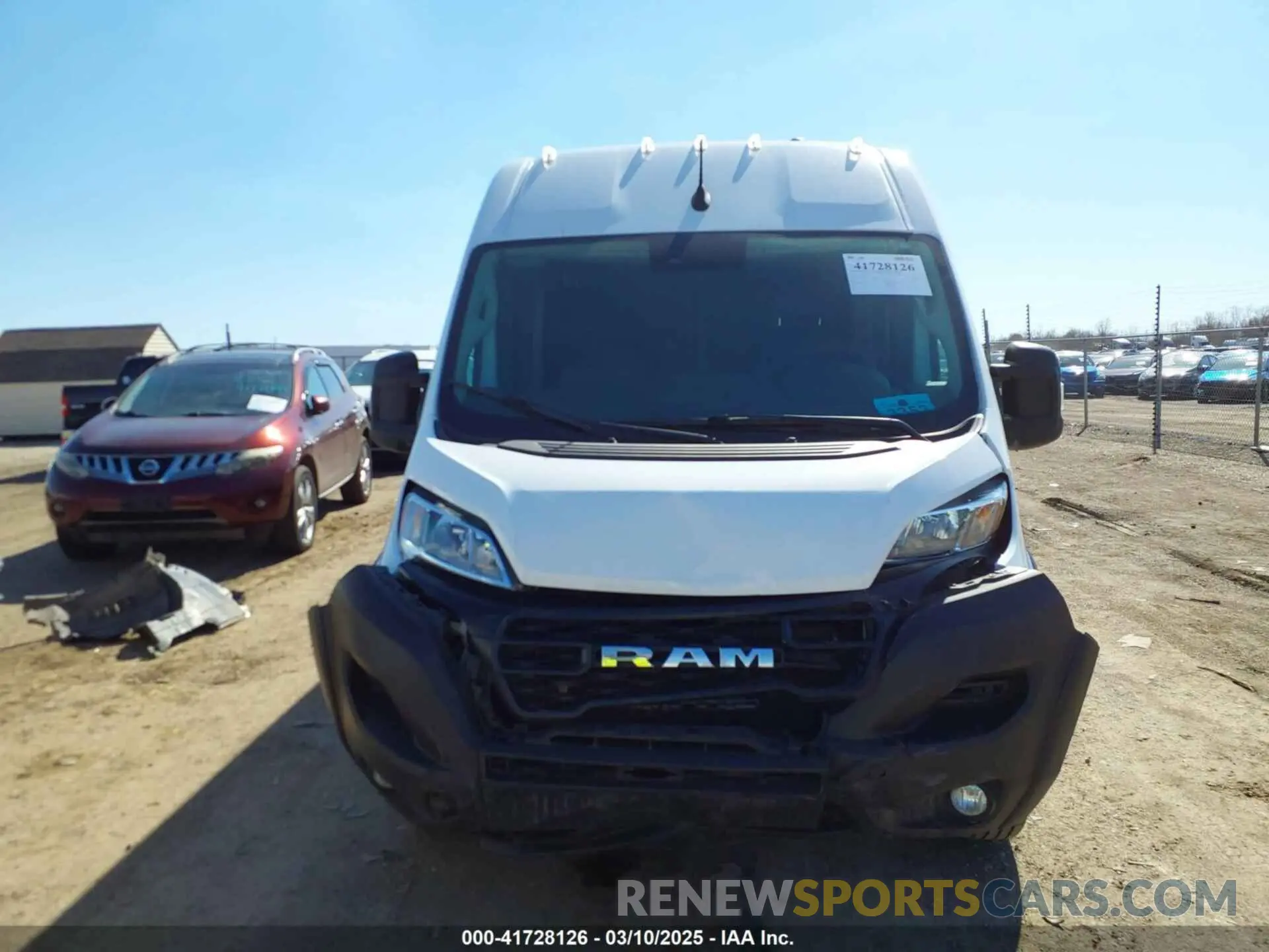 13 Photograph of a damaged car 3C6MRVJG6PE512967 RAM PROMASTER 3500 2023