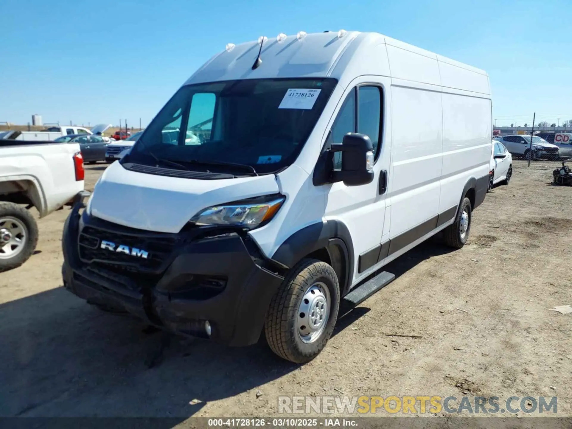 2 Photograph of a damaged car 3C6MRVJG6PE512967 RAM PROMASTER 3500 2023