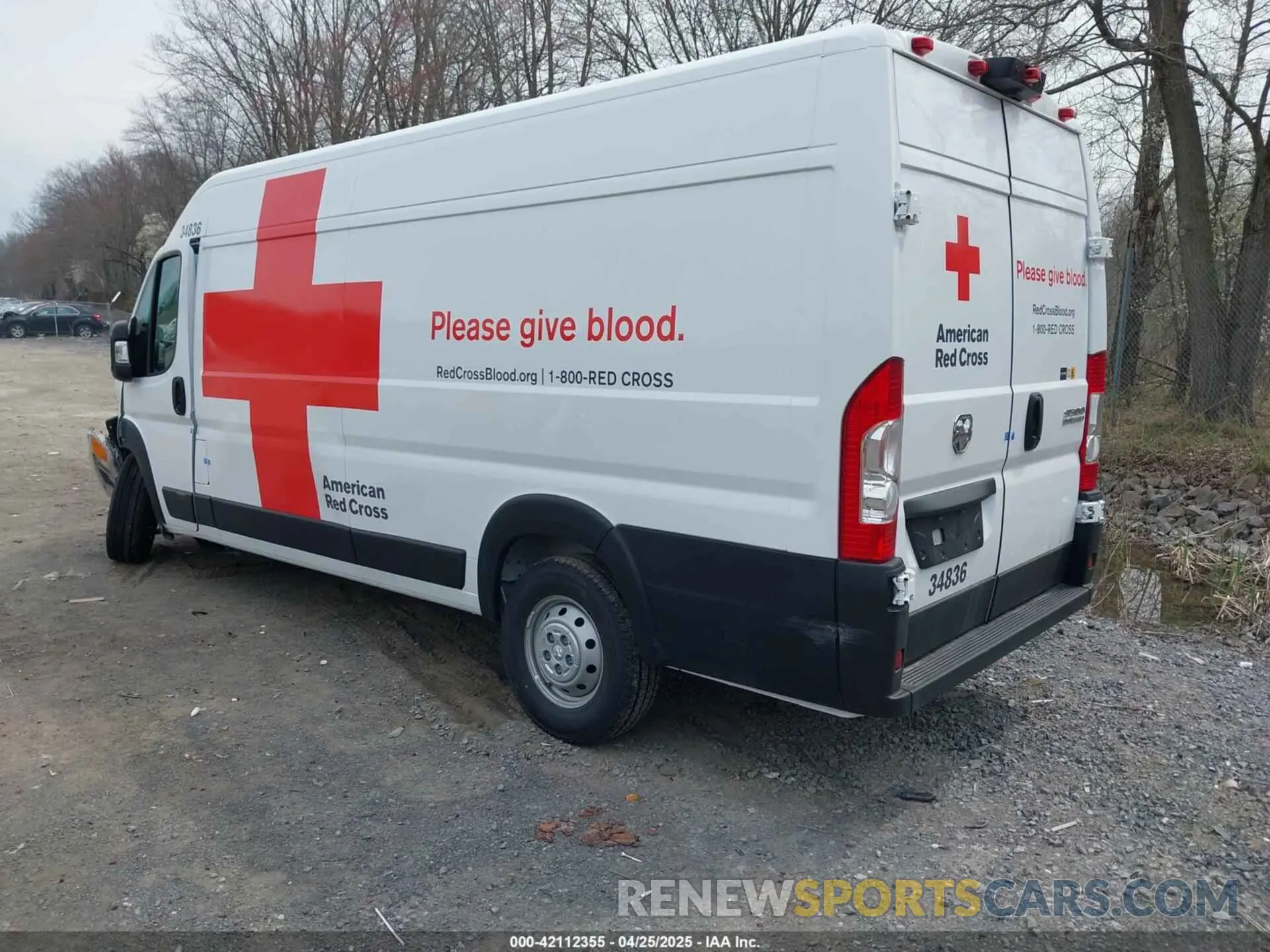 3 Фотография поврежденного автомобиля 3C6MRVJG8PE500982 RAM PROMASTER 3500 2023