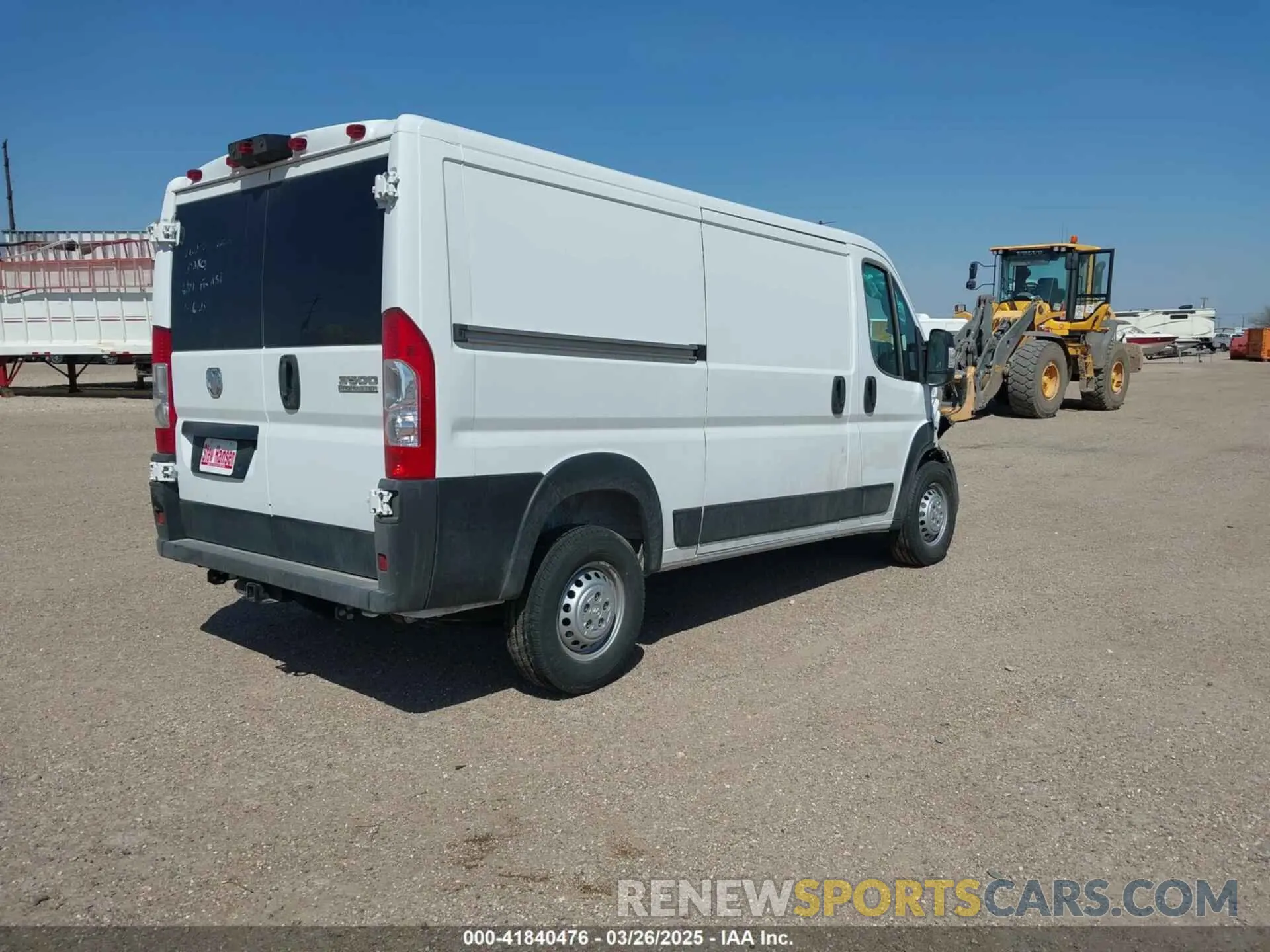 4 Фотография поврежденного автомобиля 3C6MRVWG0RE154356 RAM PROMASTER 3500 2024