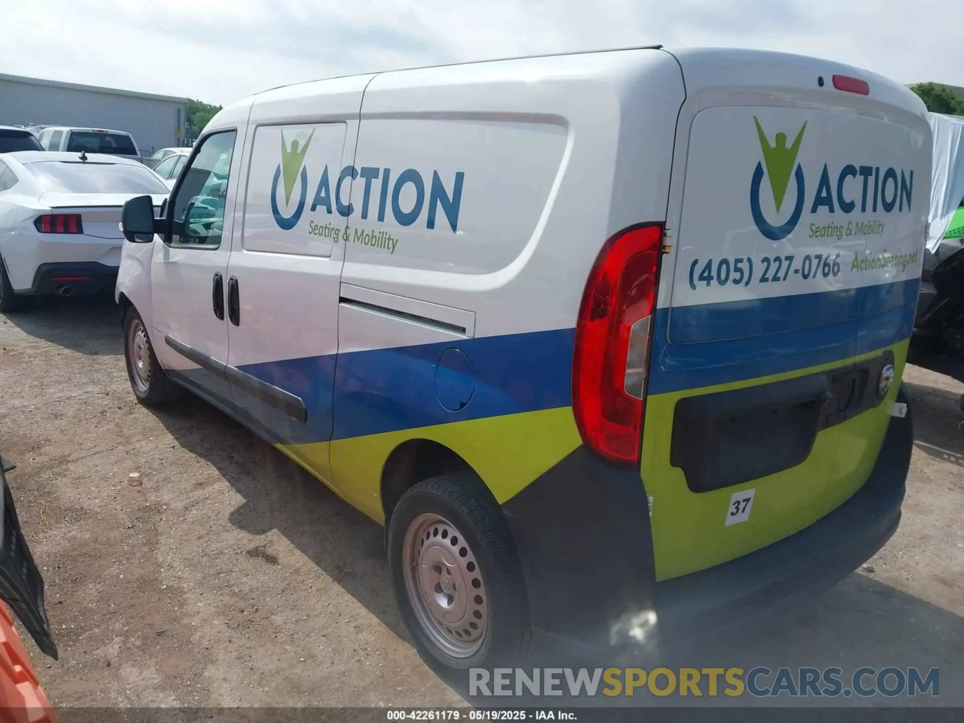 3 Photograph of a damaged car ZFBHRFABXK6M16958 RAM PROMASTER CITY 2019