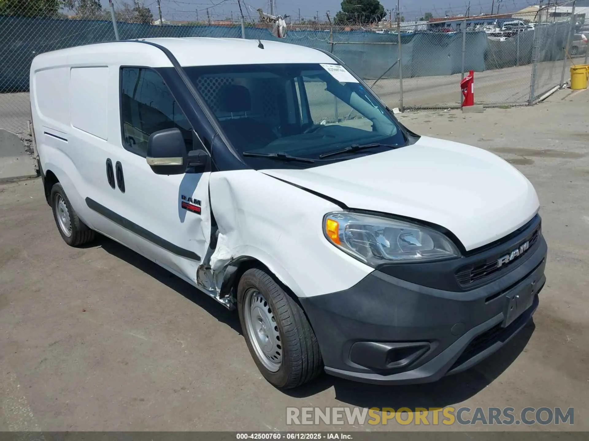 1 Фотография поврежденного автомобиля ZFBHRFAB0L6S36292 RAM PROMASTER CITY 2020