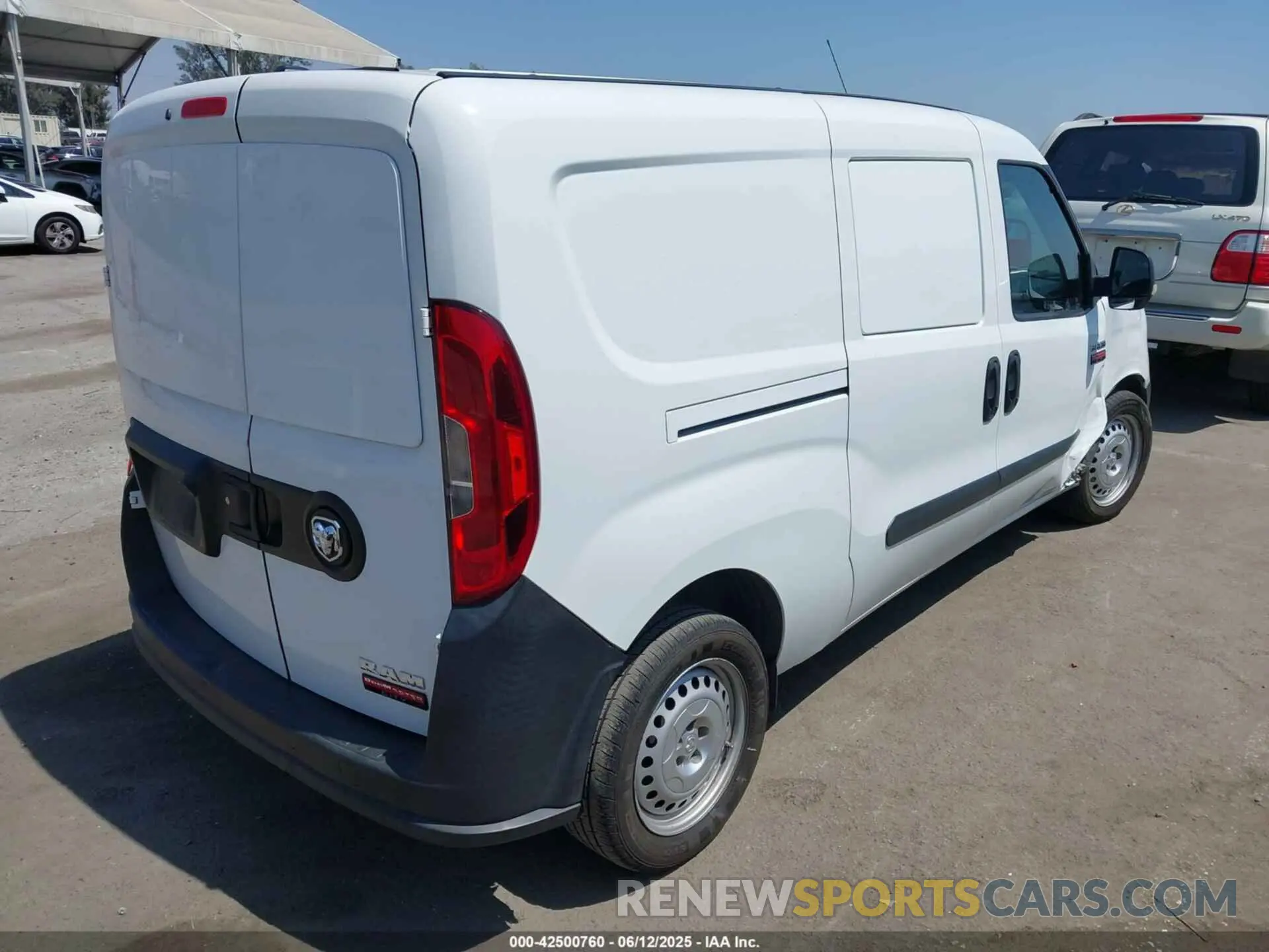 4 Фотография поврежденного автомобиля ZFBHRFAB0L6S36292 RAM PROMASTER CITY 2020