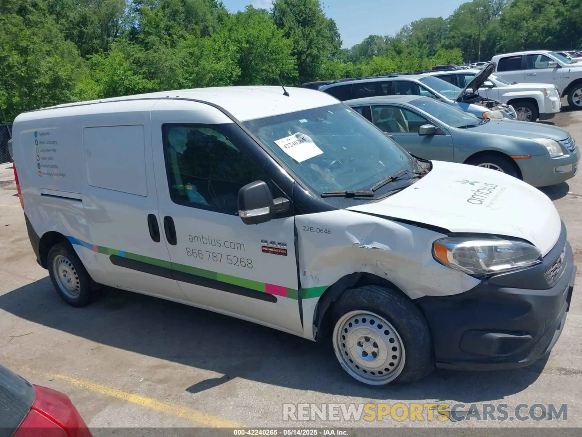 13 Photograph of a damaged car ZFBHRFAB0M6S72663 RAM PROMASTER CITY 2021