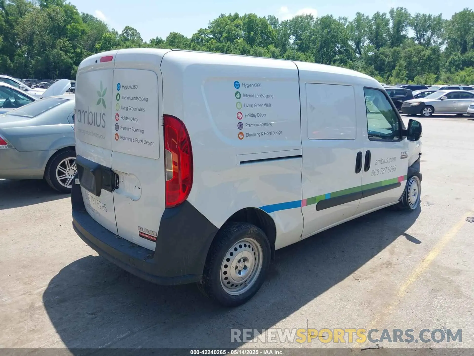 4 Photograph of a damaged car ZFBHRFAB0M6S72663 RAM PROMASTER CITY 2021
