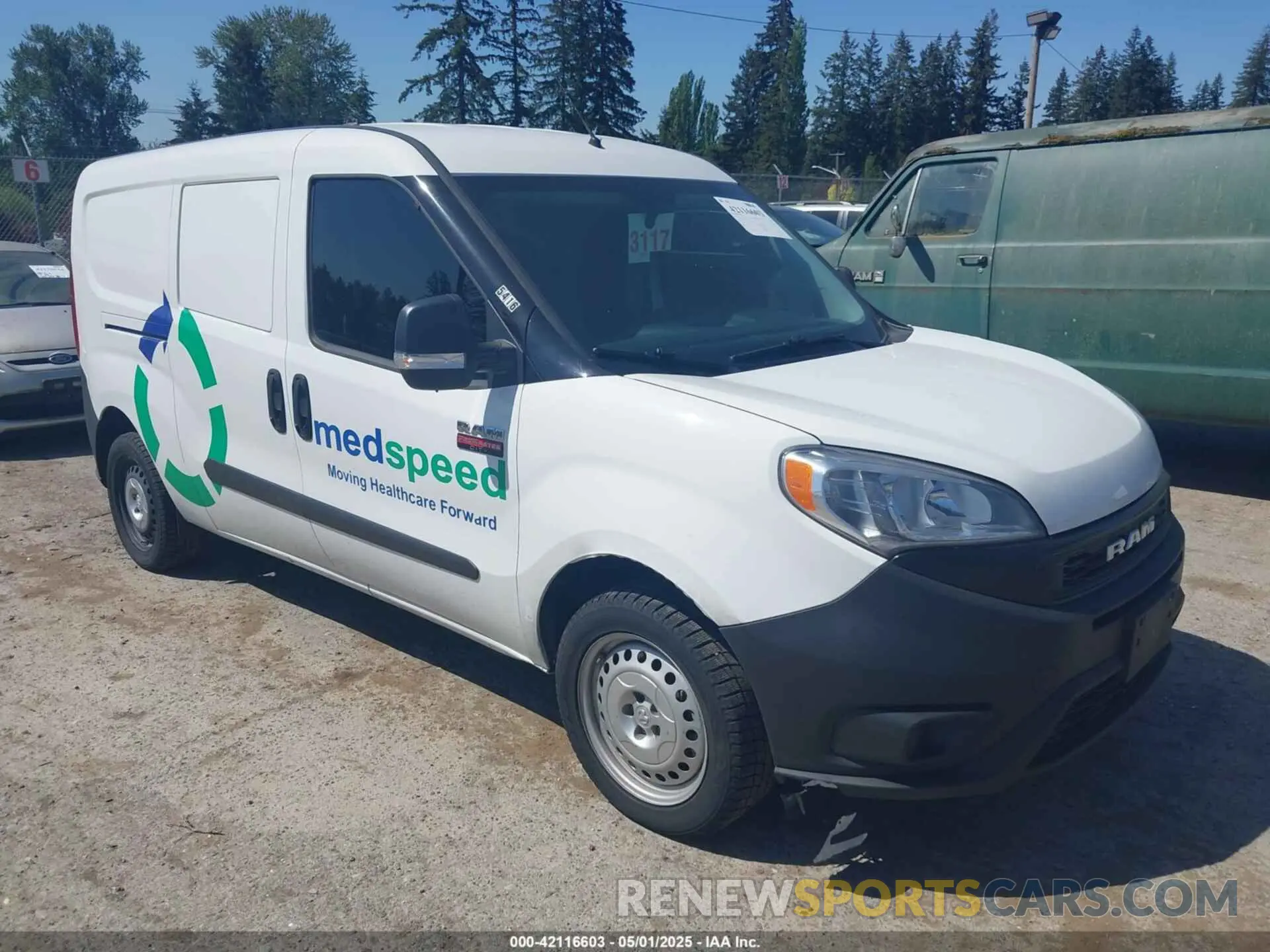 1 Фотография поврежденного автомобиля ZFBHRFAB1M6T52540 RAM PROMASTER CITY 2021