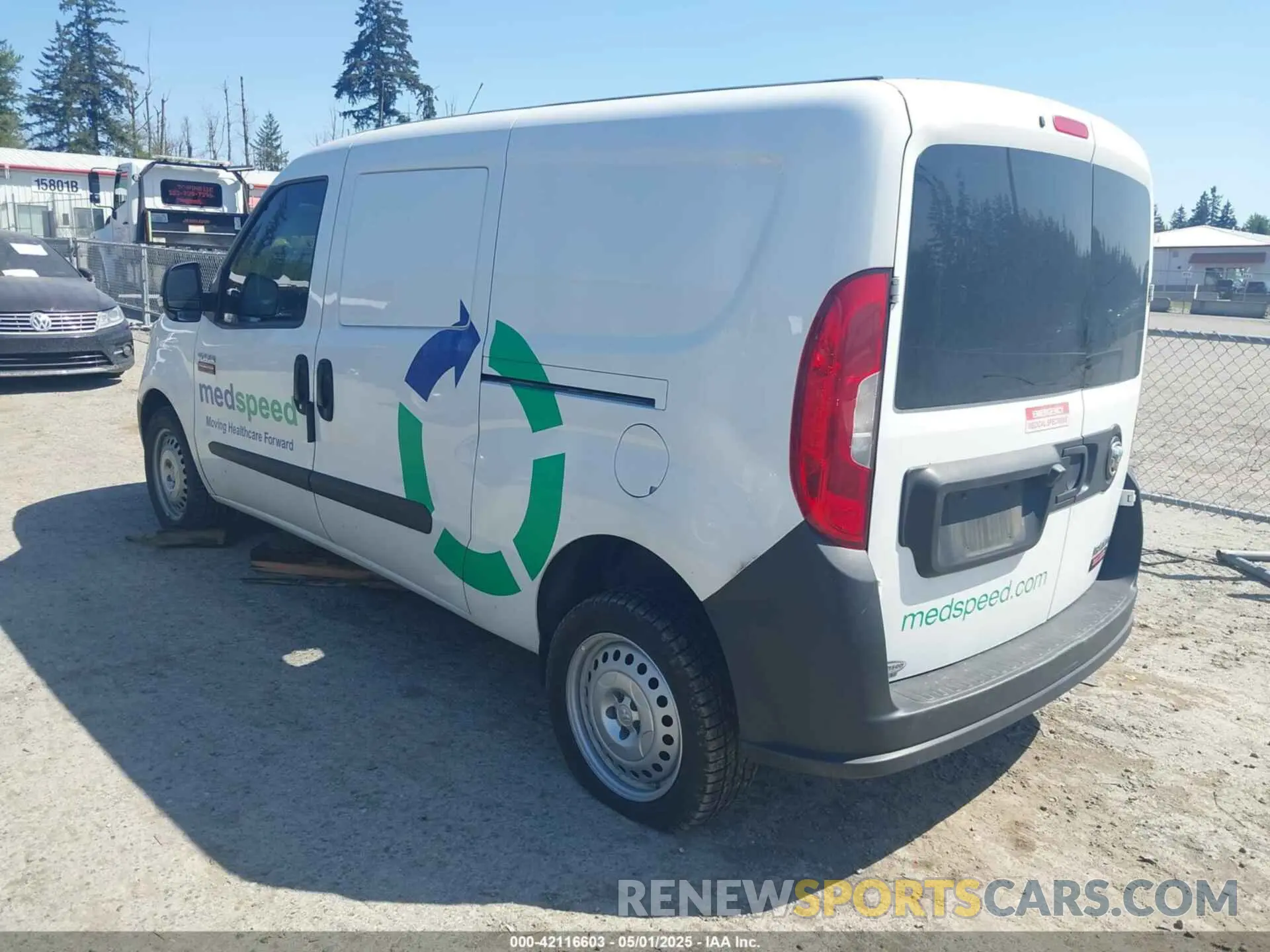 3 Фотография поврежденного автомобиля ZFBHRFAB1M6T52540 RAM PROMASTER CITY 2021
