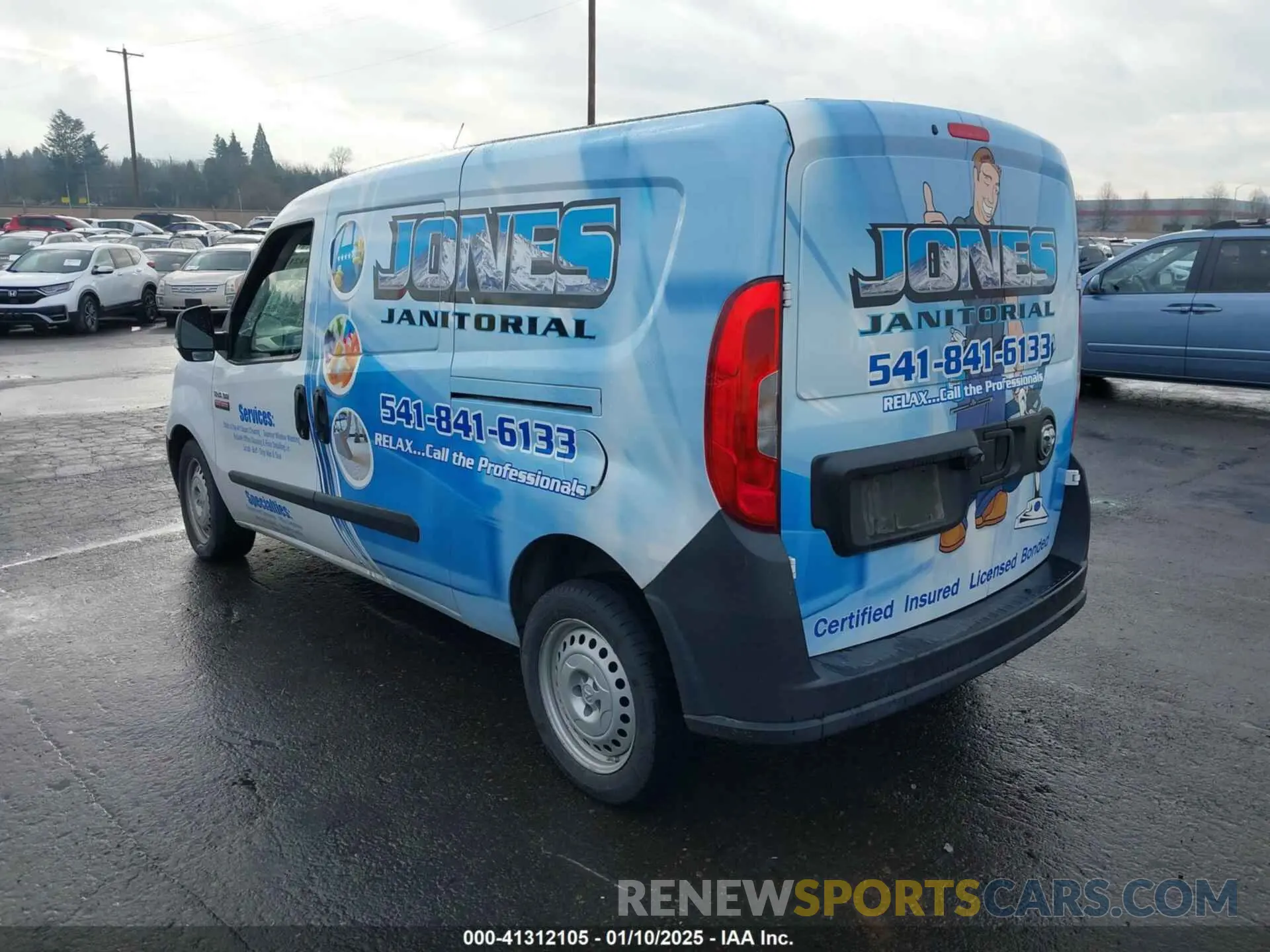 3 Фотография поврежденного автомобиля ZFBHRFAB2M6T43801 RAM PROMASTER CITY 2021