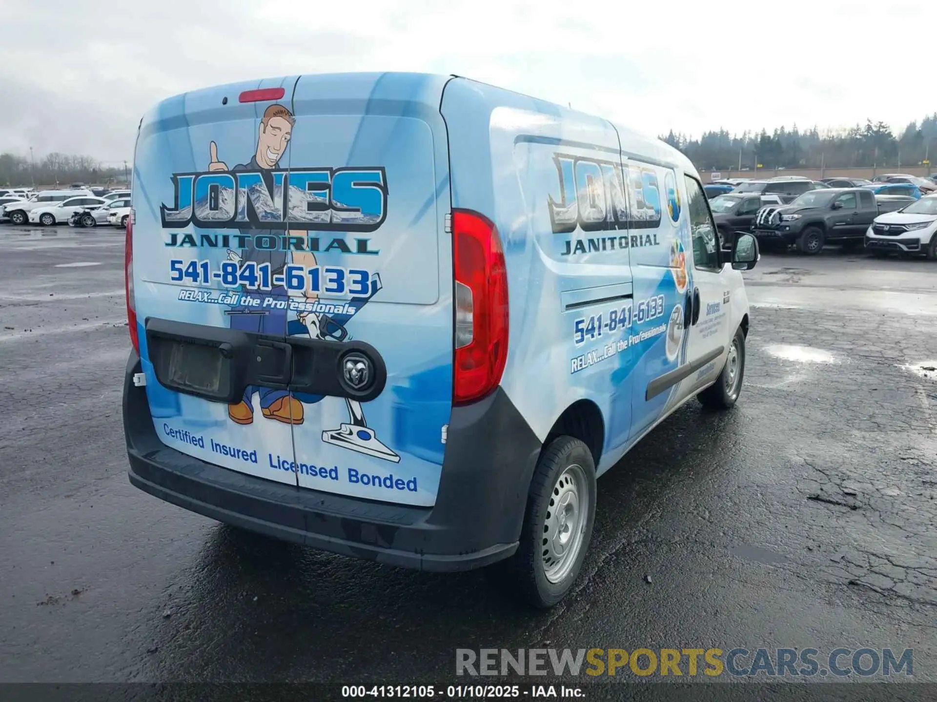 4 Фотография поврежденного автомобиля ZFBHRFAB2M6T43801 RAM PROMASTER CITY 2021