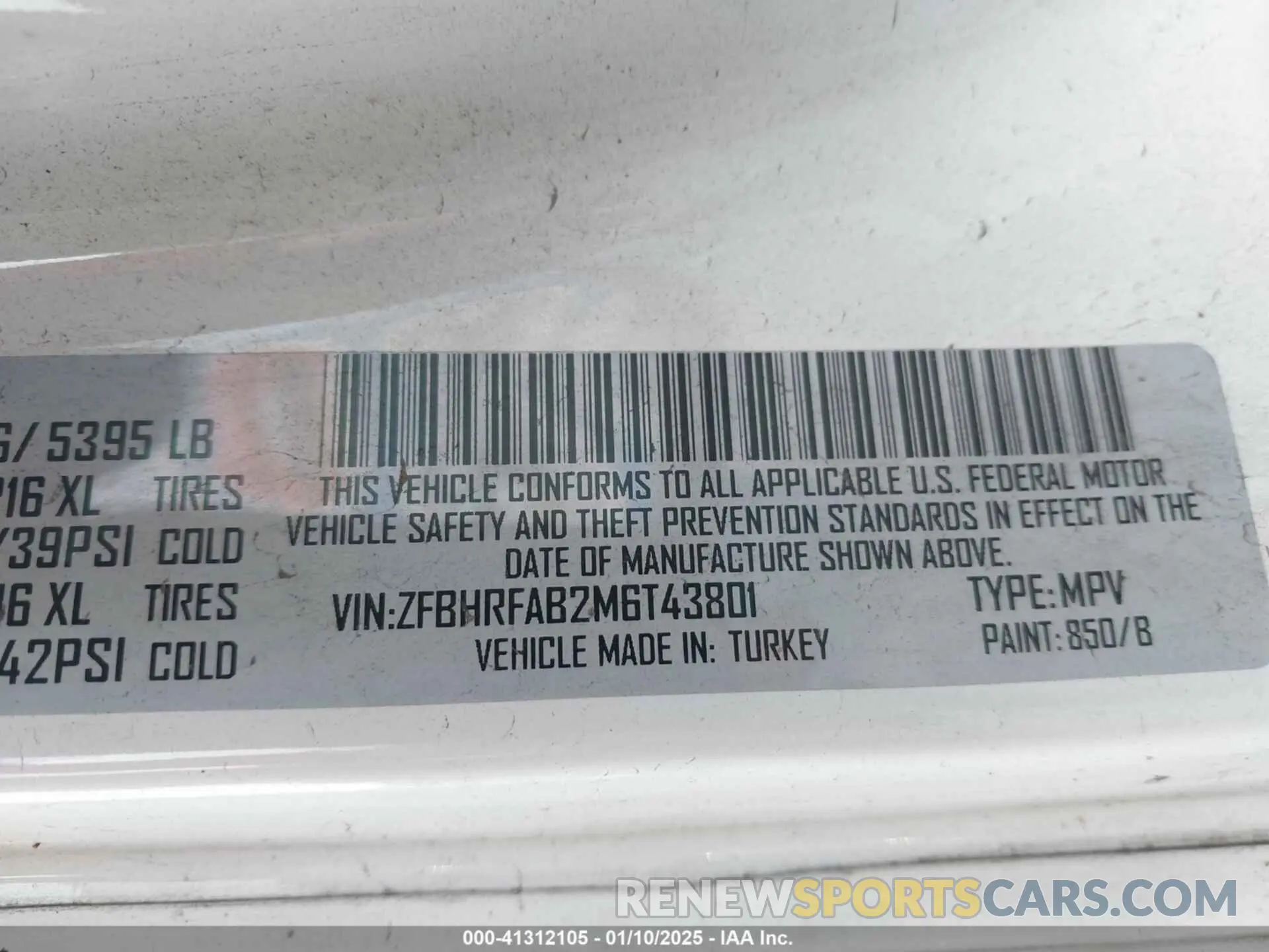 9 Фотография поврежденного автомобиля ZFBHRFAB2M6T43801 RAM PROMASTER CITY 2021