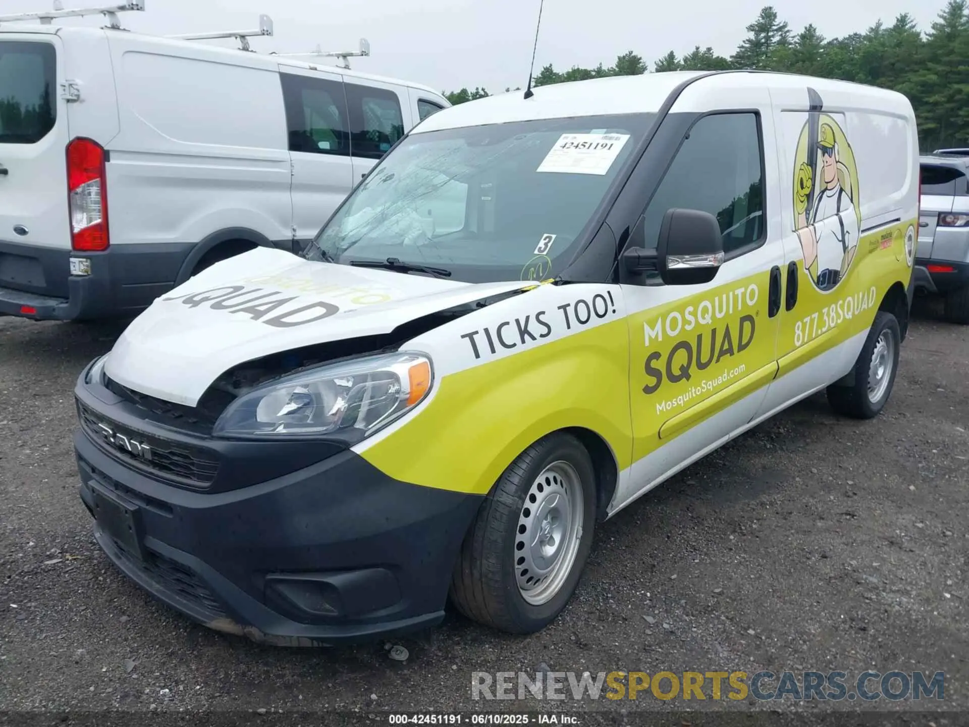 2 Photograph of a damaged car ZFBHRFAB4M6T91557 RAM PROMASTER CITY 2021
