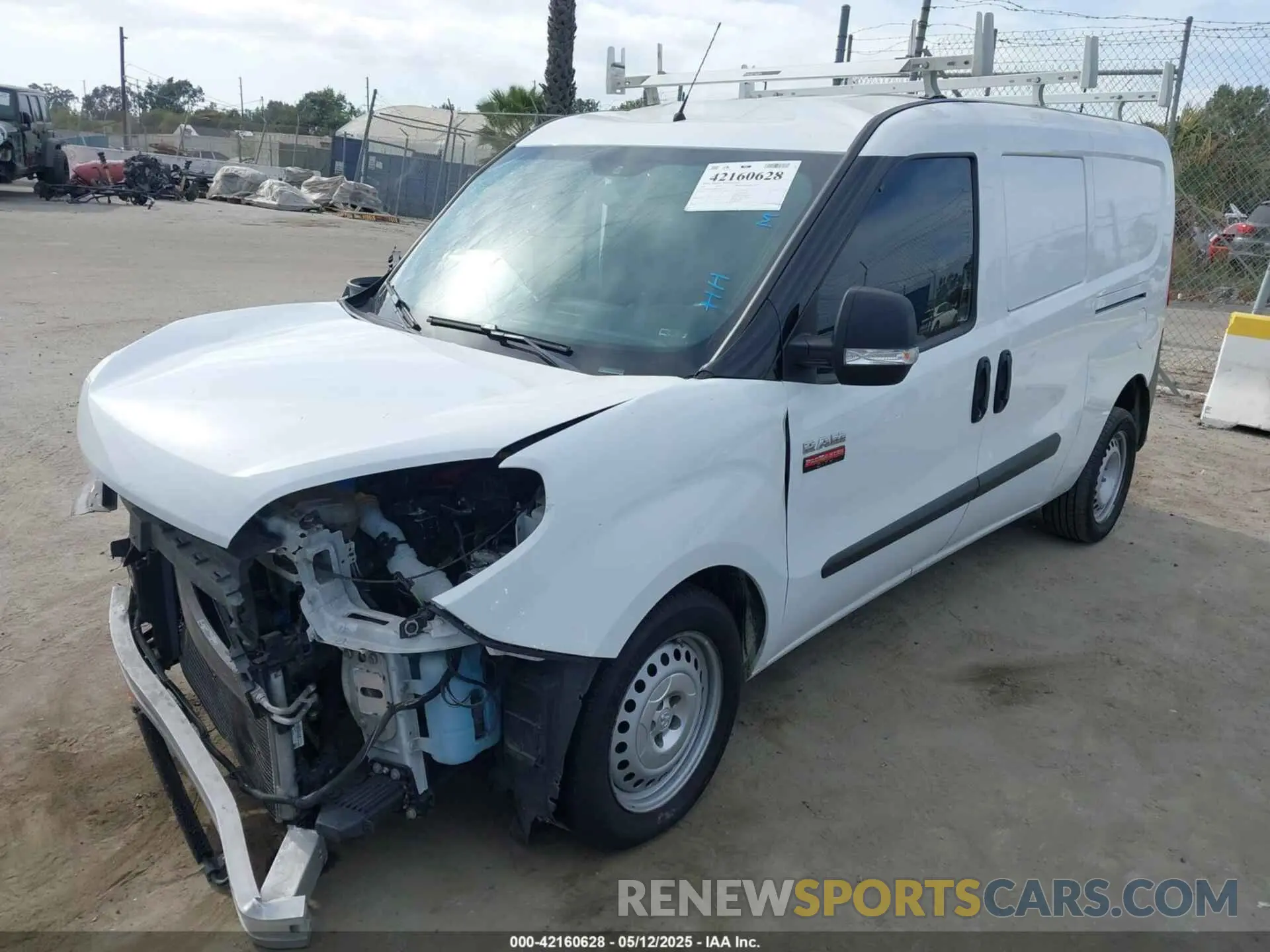 2 Photograph of a damaged car ZFBHRFAB4M6U29434 RAM PROMASTER CITY 2021