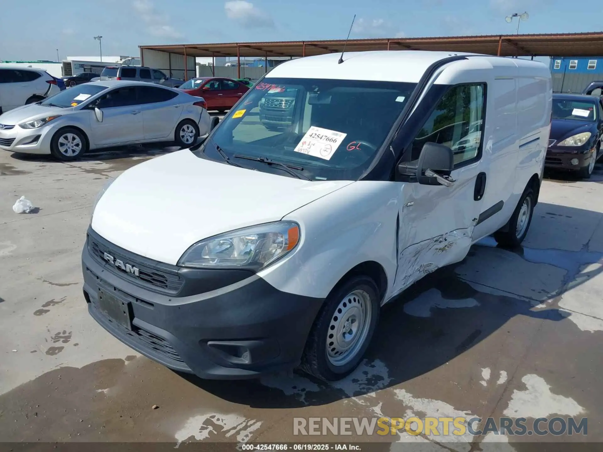 2 Photograph of a damaged car ZFBHRFAB5M6U20466 RAM PROMASTER CITY 2021