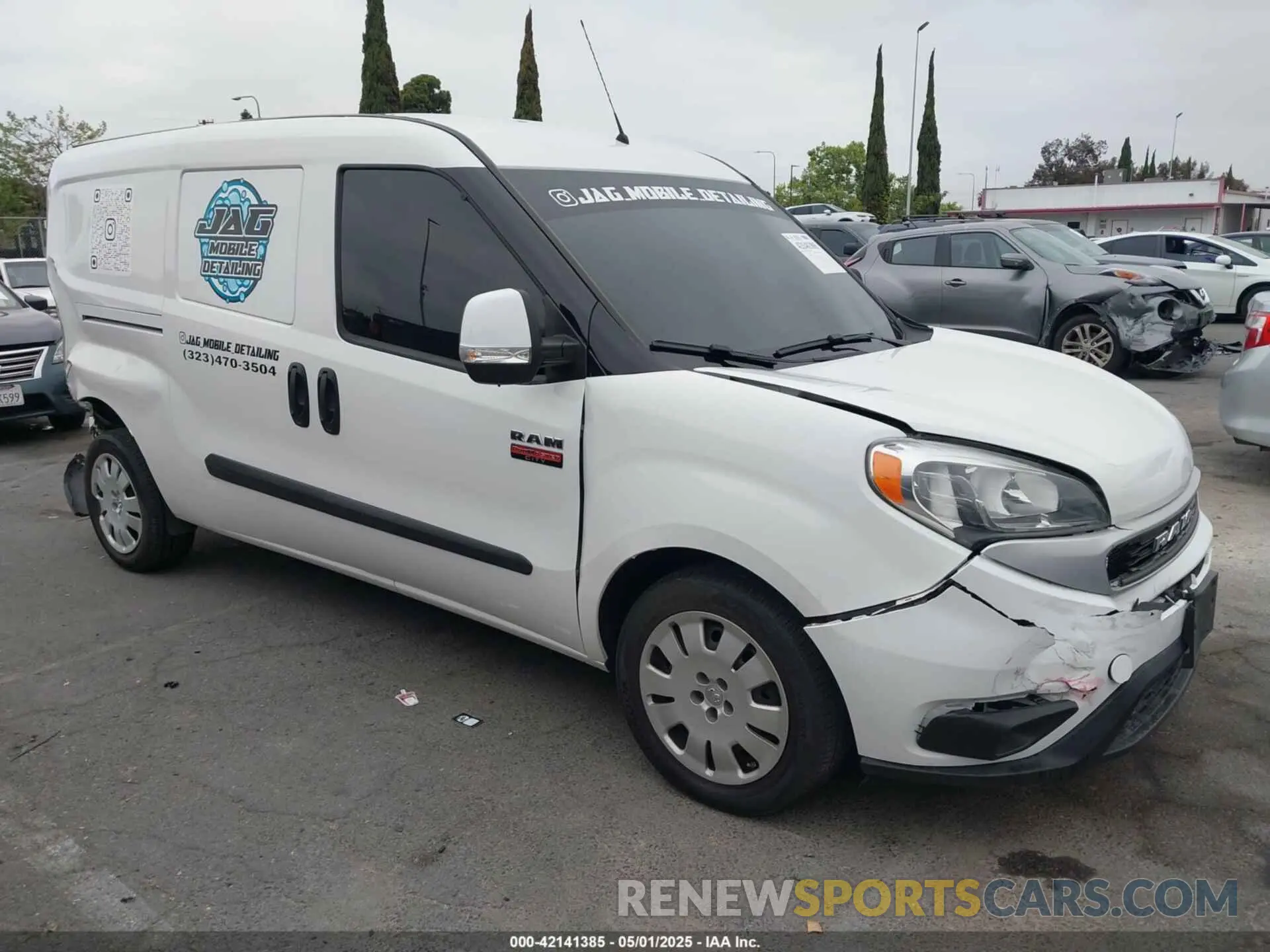 1 Photograph of a damaged car ZFBHRFBB0M6T89478 RAM PROMASTER CITY 2021