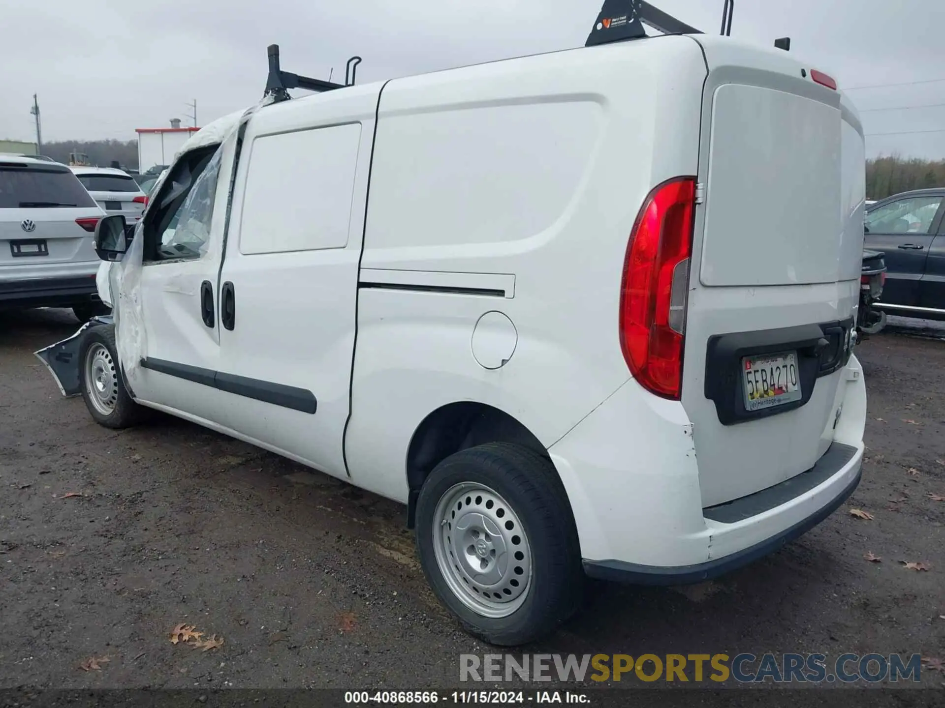3 Photograph of a damaged car ZFB636VP4N6W08900 RAM PROMASTER CITY 2022