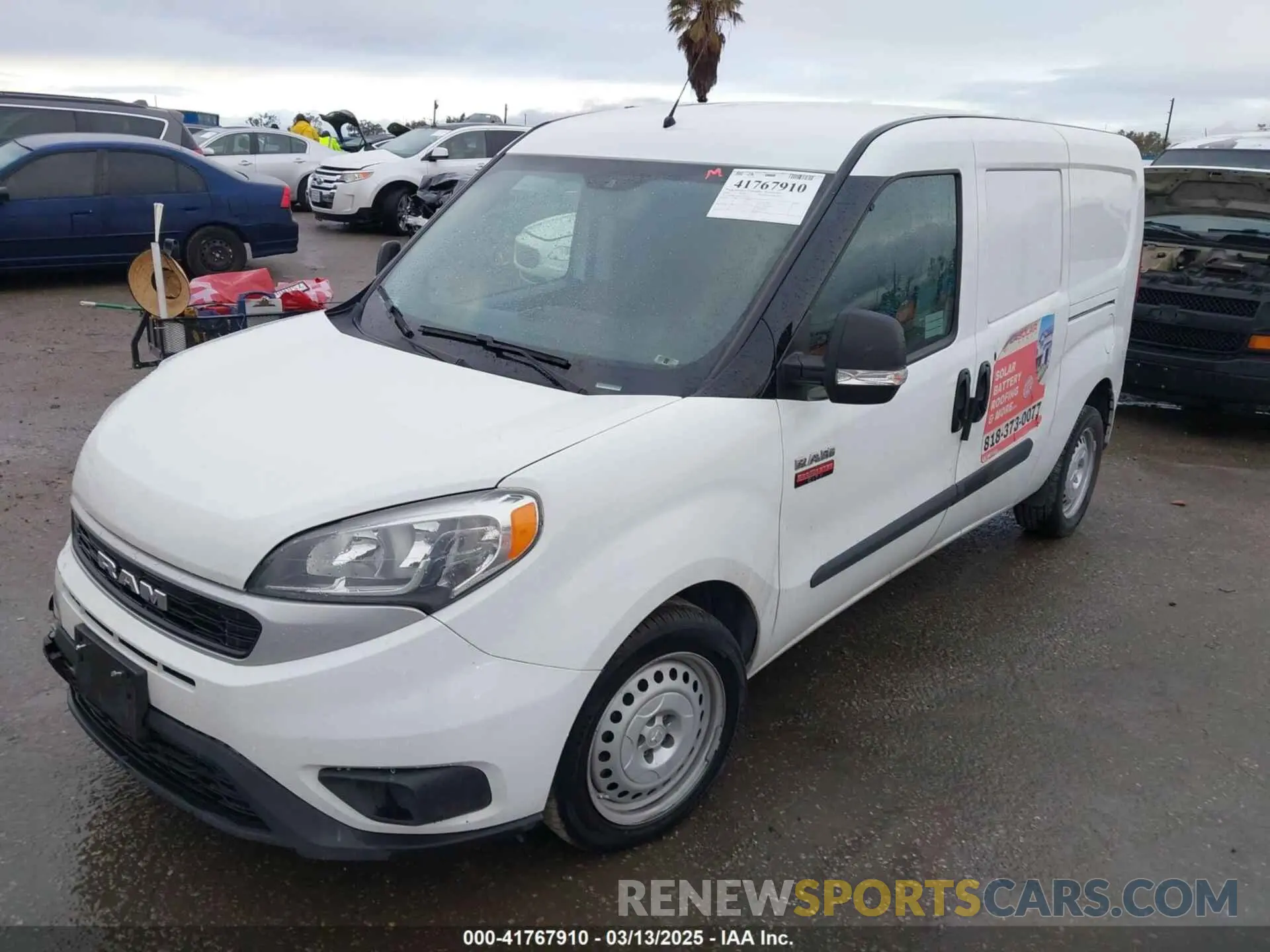 2 Фотография поврежденного автомобиля ZFBHRFAB0N6X08509 RAM PROMASTER CITY 2022
