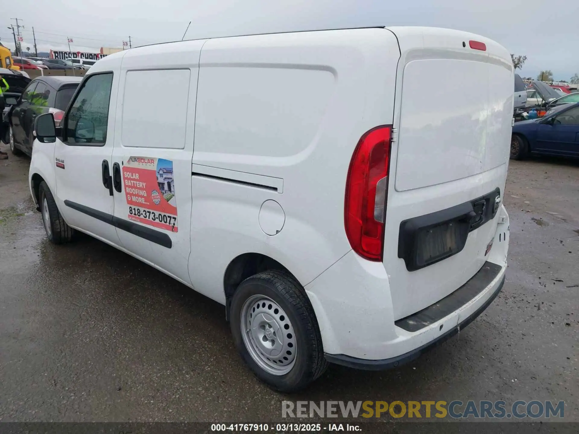 3 Фотография поврежденного автомобиля ZFBHRFAB0N6X08509 RAM PROMASTER CITY 2022