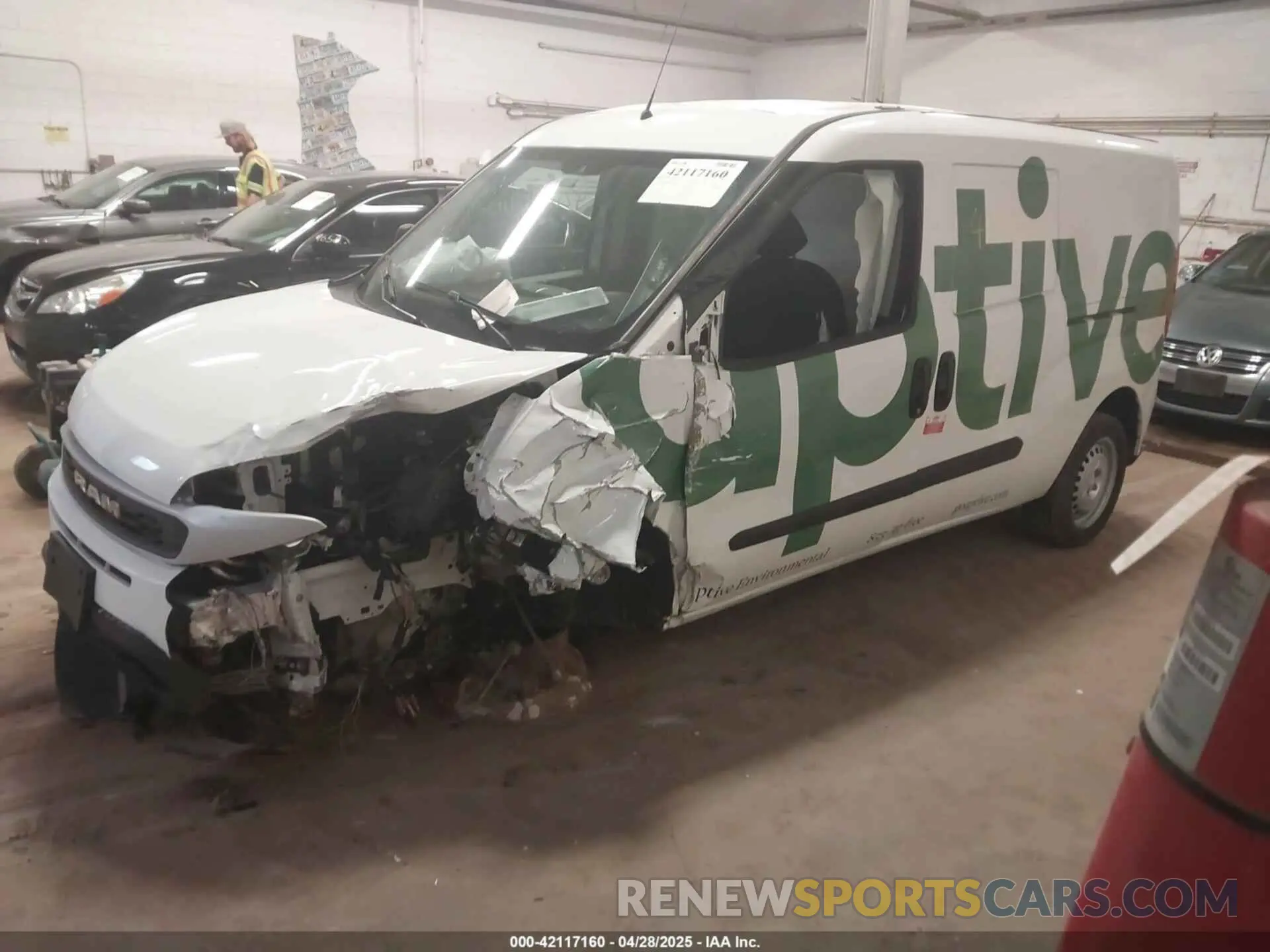 2 Photograph of a damaged car ZFBHRFAB3N6W17671 RAM PROMASTER CITY 2022