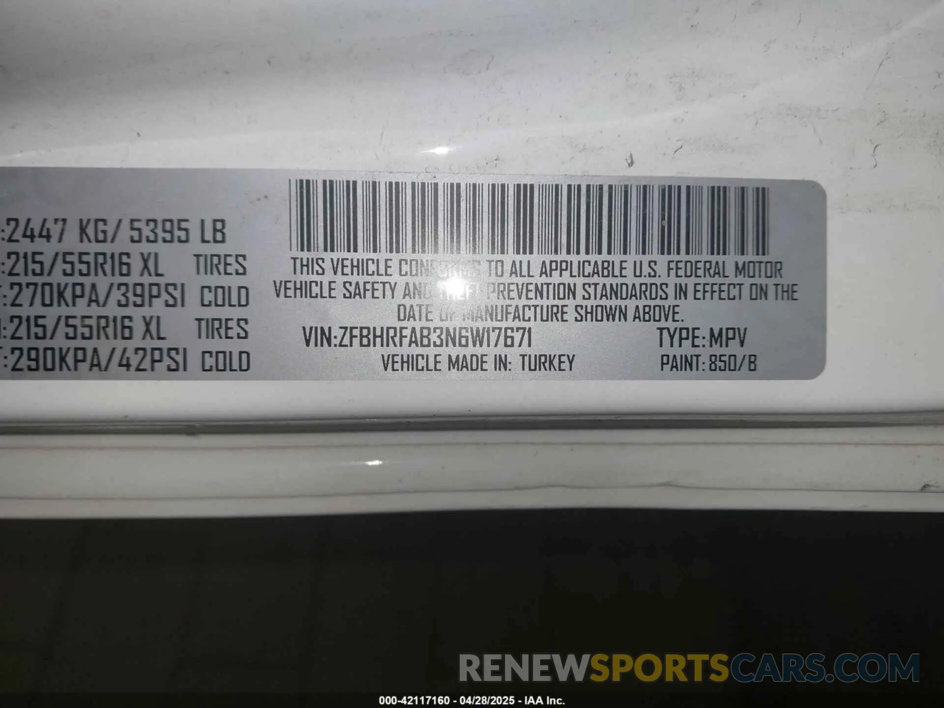 9 Photograph of a damaged car ZFBHRFAB3N6W17671 RAM PROMASTER CITY 2022