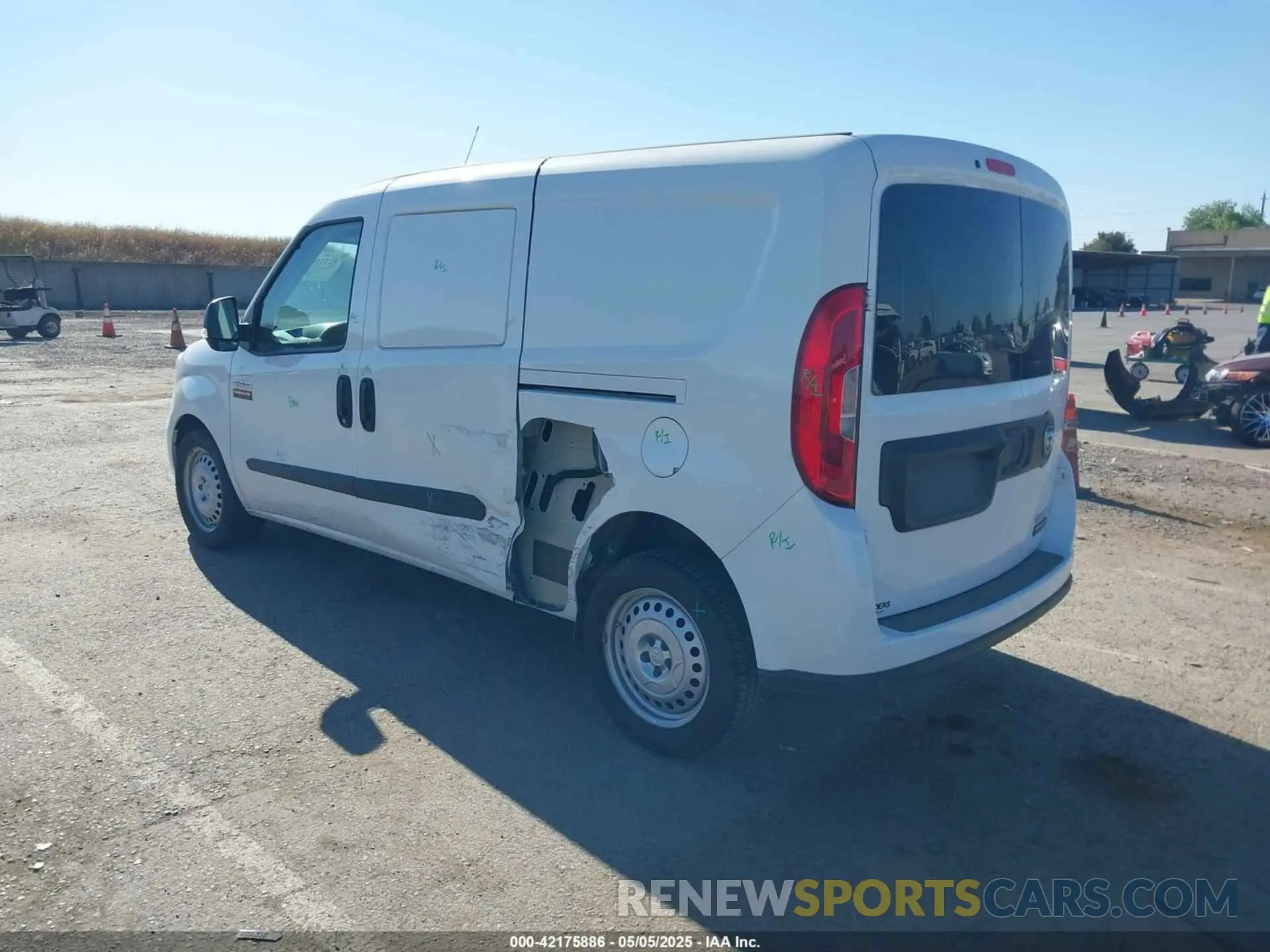 3 Фотография поврежденного автомобиля ZFBHRFAB3N6W35491 RAM PROMASTER CITY 2022