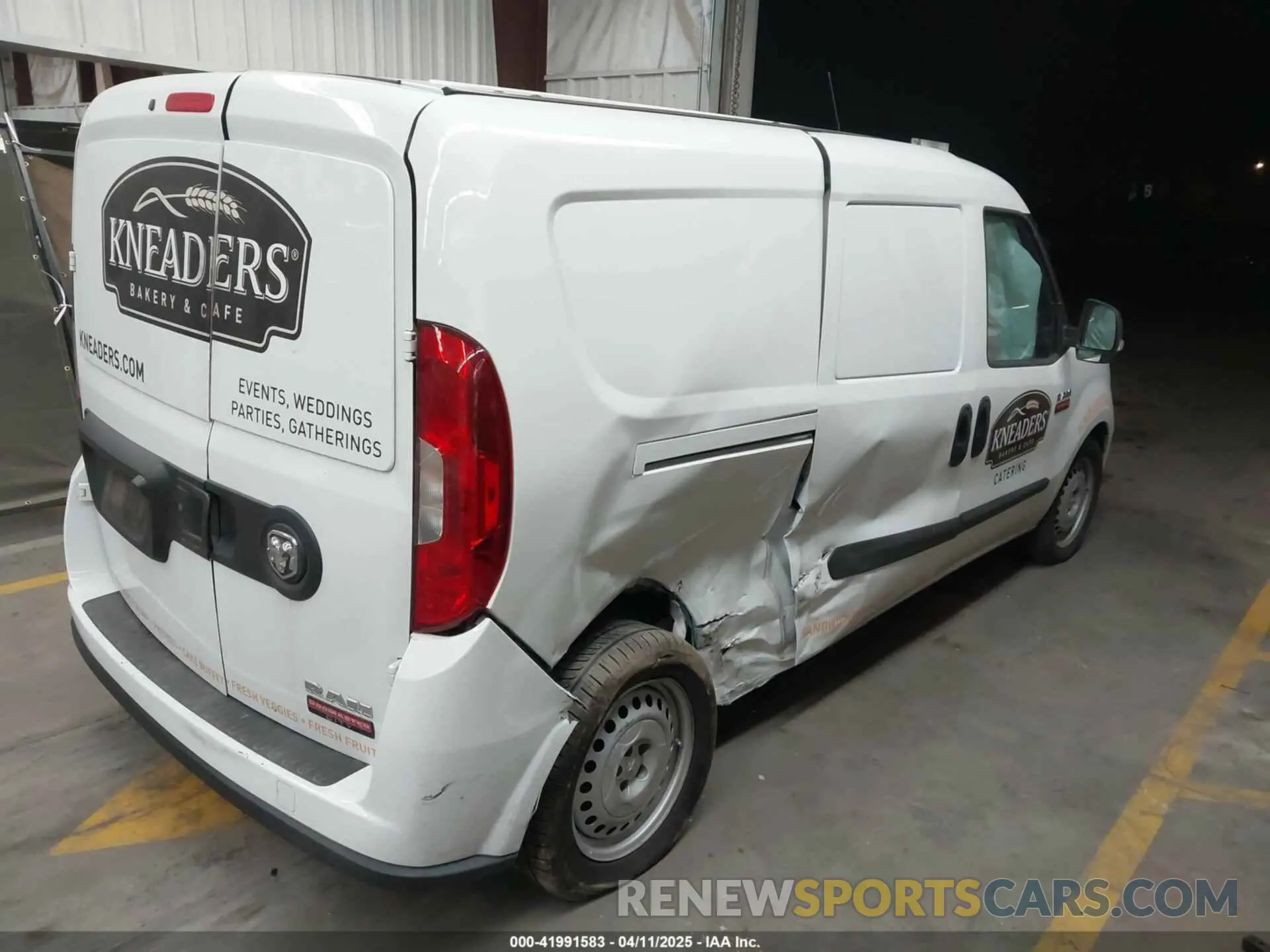 4 Фотография поврежденного автомобиля ZFBHRFAB7N6W46140 RAM PROMASTER CITY 2022